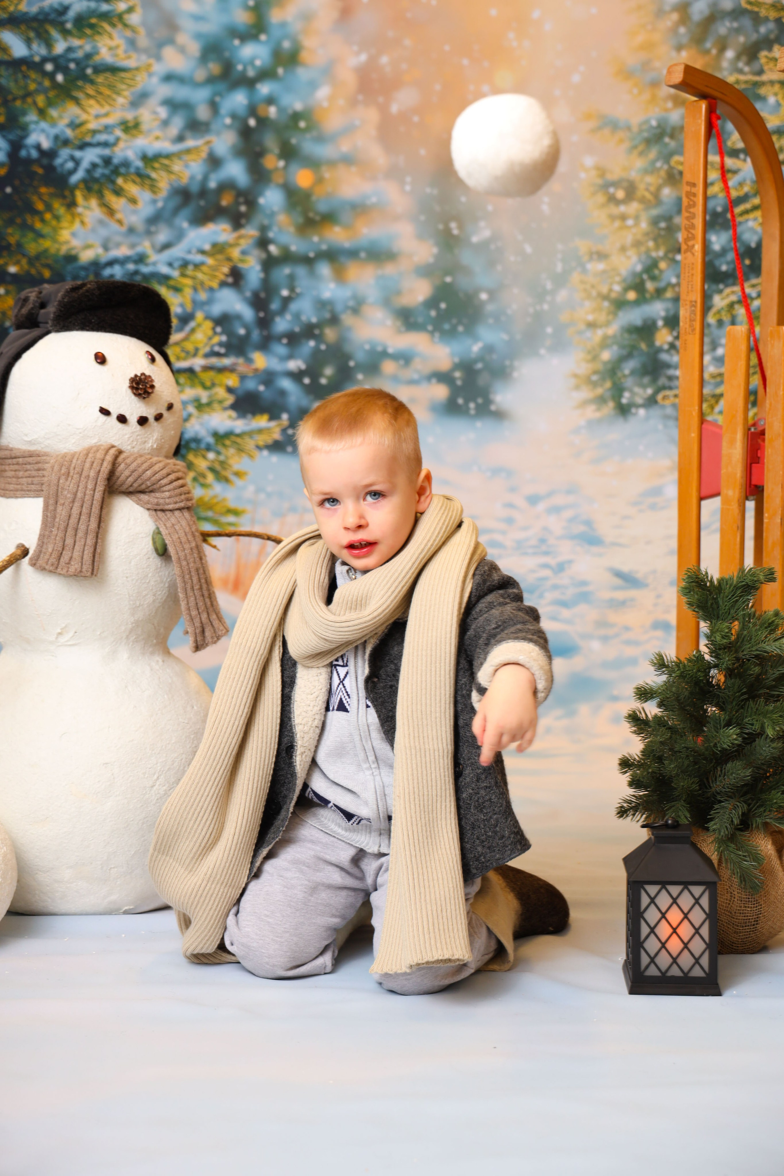 Зимний лес. Детская фотостудия Москва