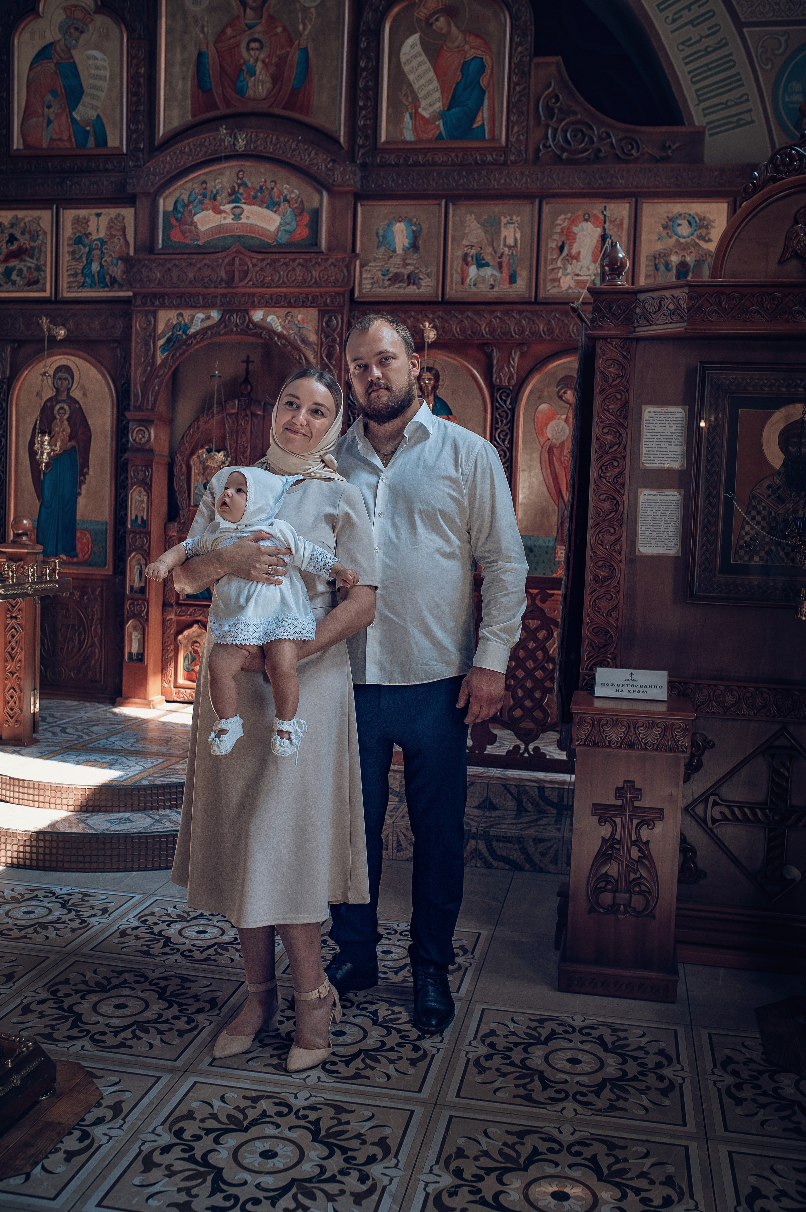 Съемка таинства крещения в Красноярске. Фотографы крещения/венчания  Красноярск Татьяна и Вячеслав Переваловы