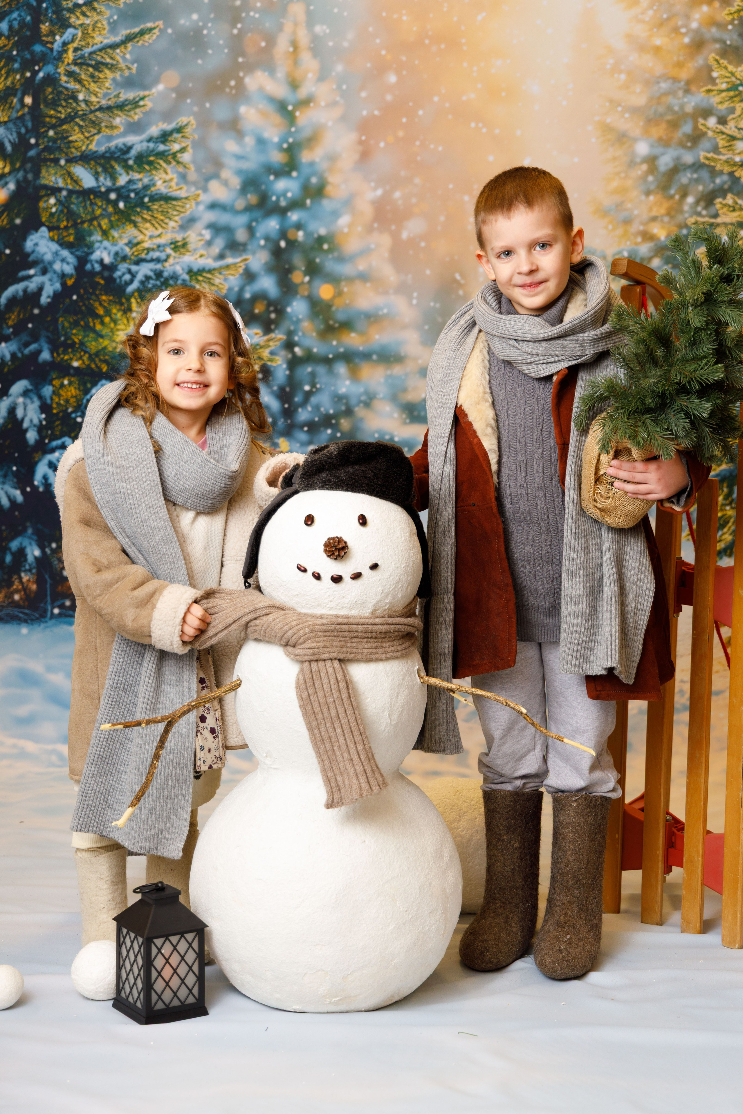 Зимний лес. Детская фотостудия Москва