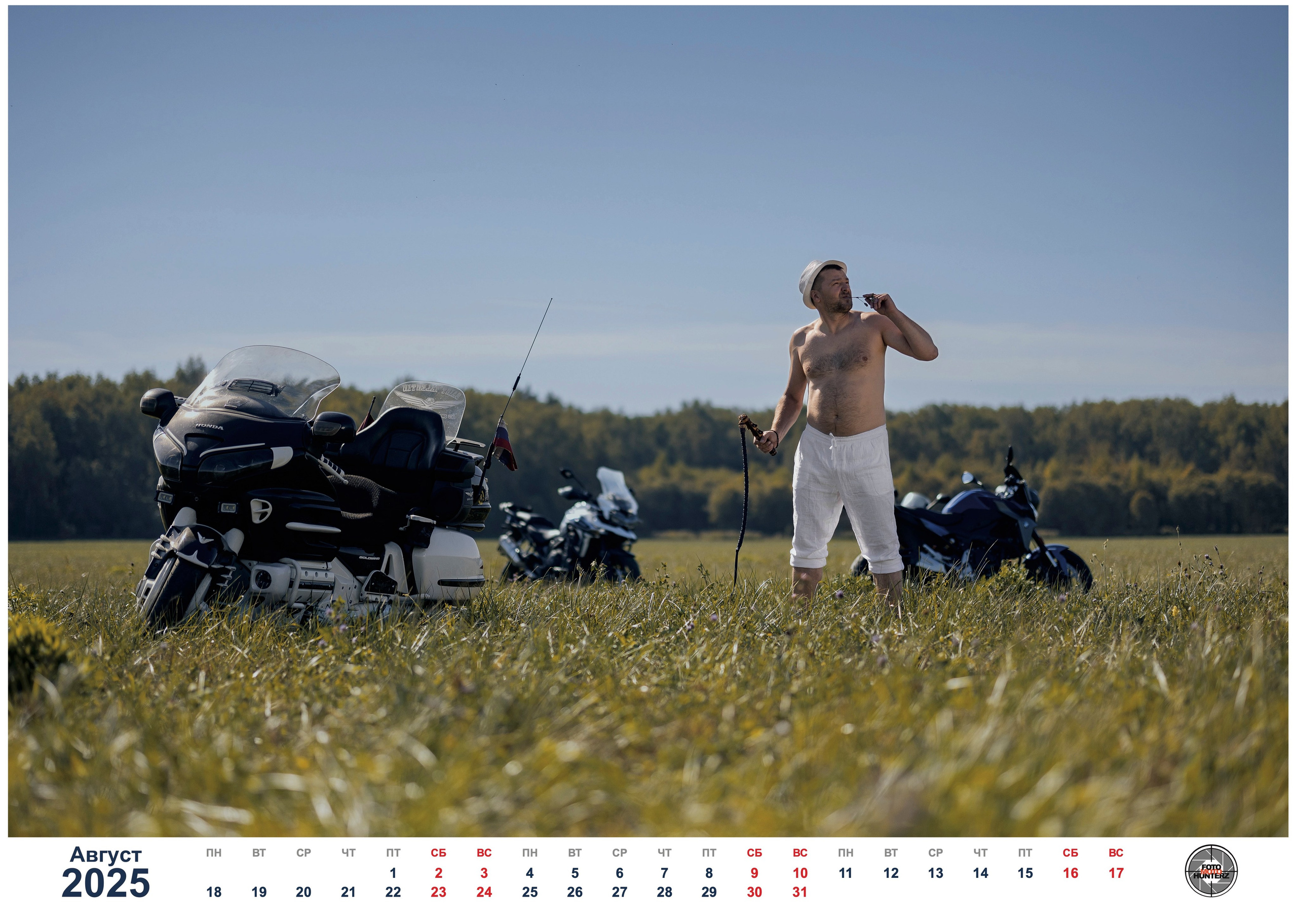 Календарь Mens Only 2025 от FMHZ. FotoMotoHunterZ — фотографии мотоциклистов на улицах города