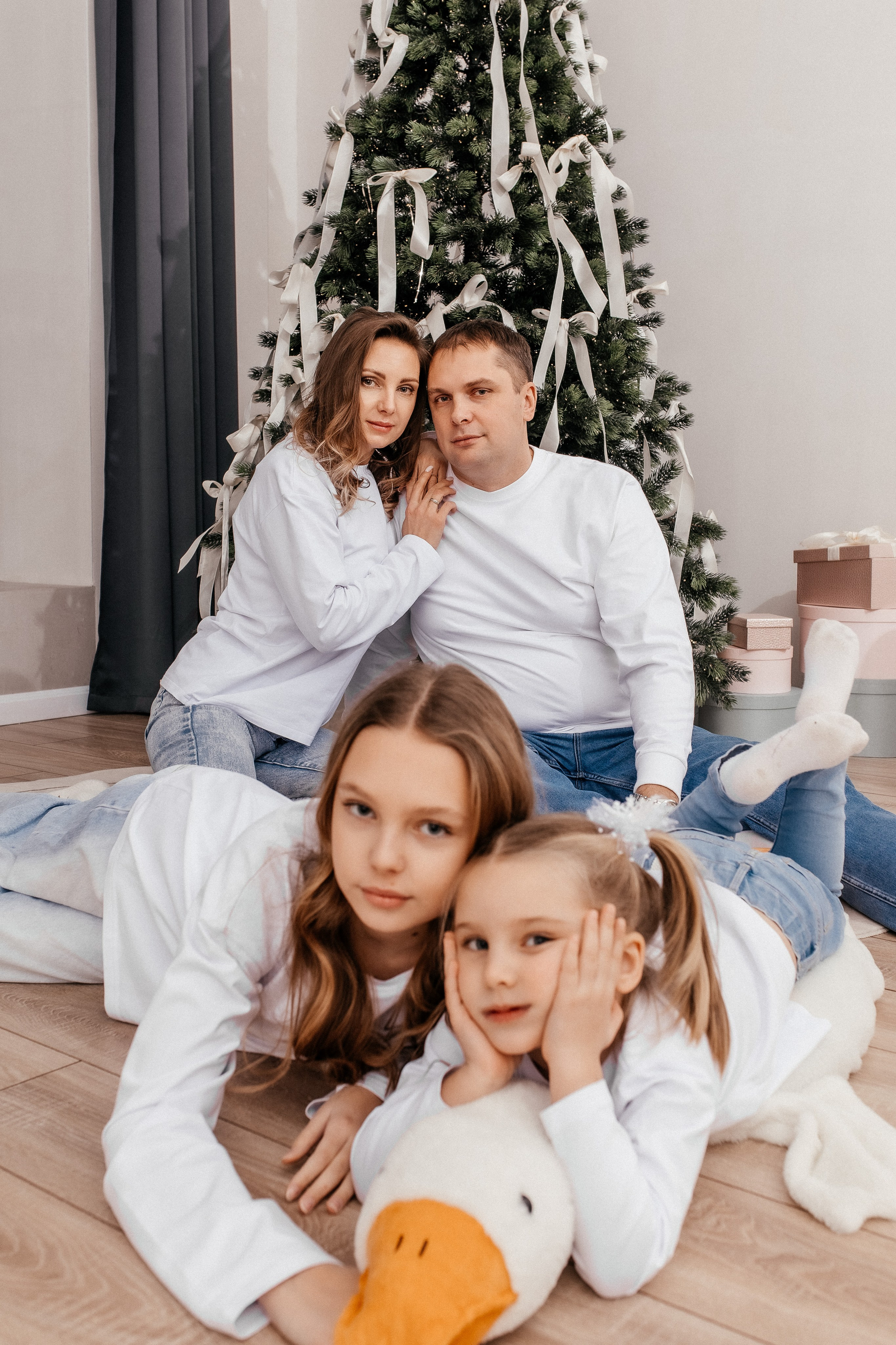 Новогодняя семейная в студии. Профессиональный фотограф, Москва |Видное Елена Елизарова
