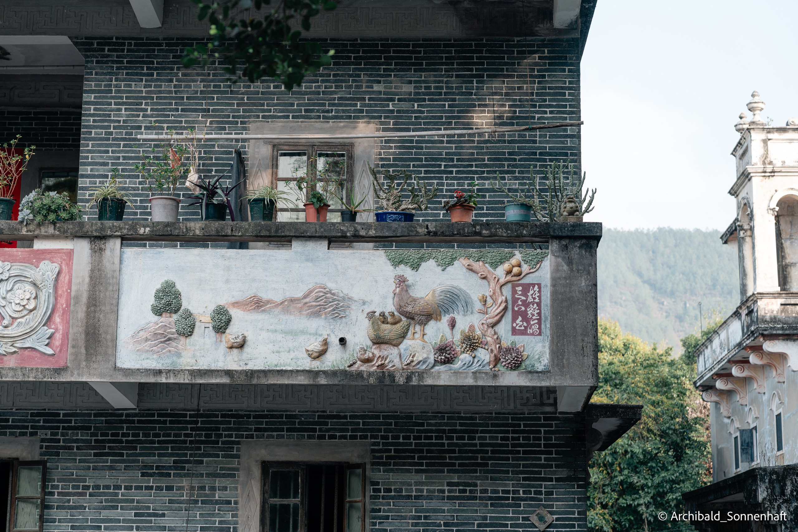 Diaolou in Kaiping. Photographer in Guangzhou, China. Archibald Sonnenhaft