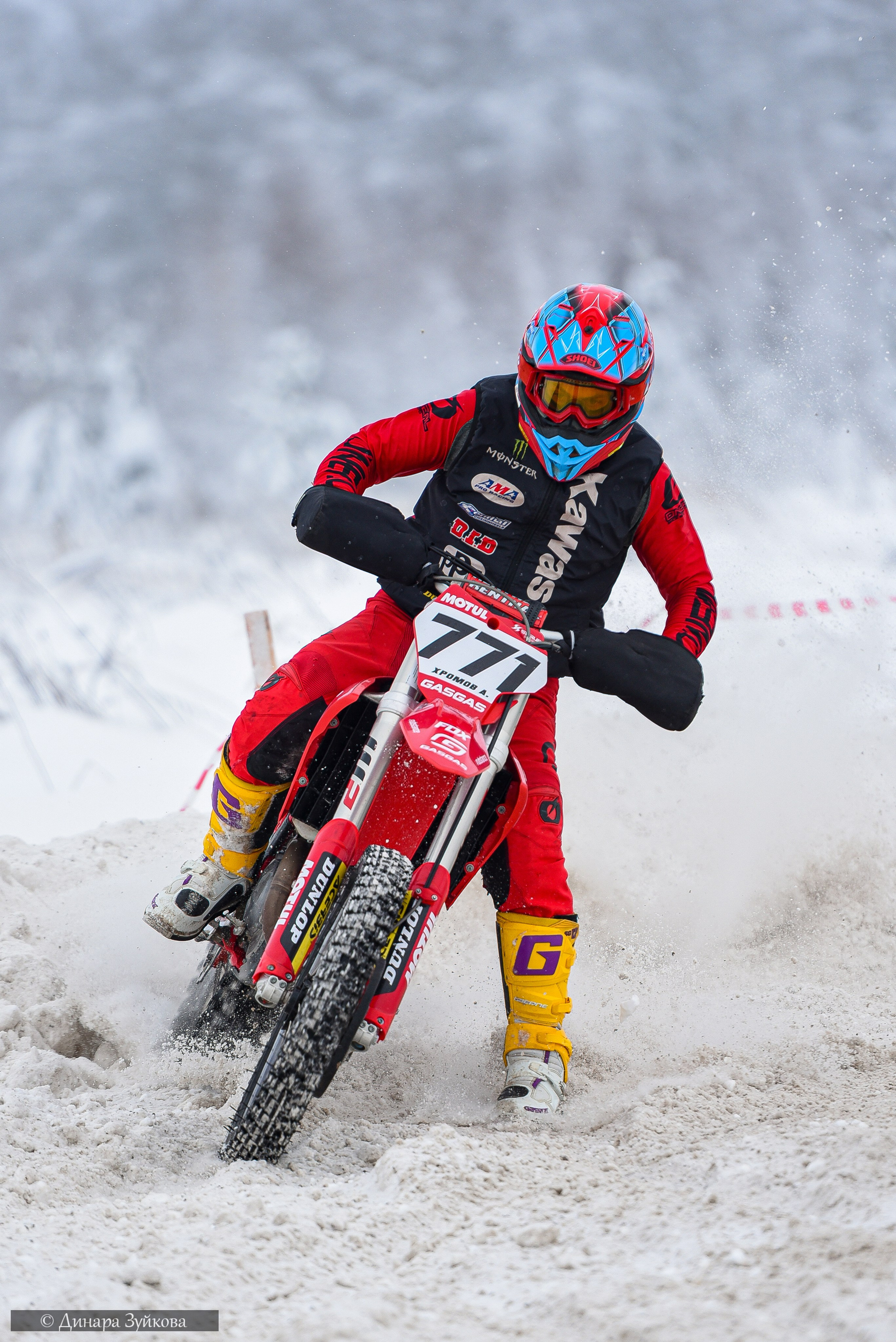 Новогодний мотокросс г. Вязники. Мотофотограф в Нижнем Новгороде Динара Зуйкова