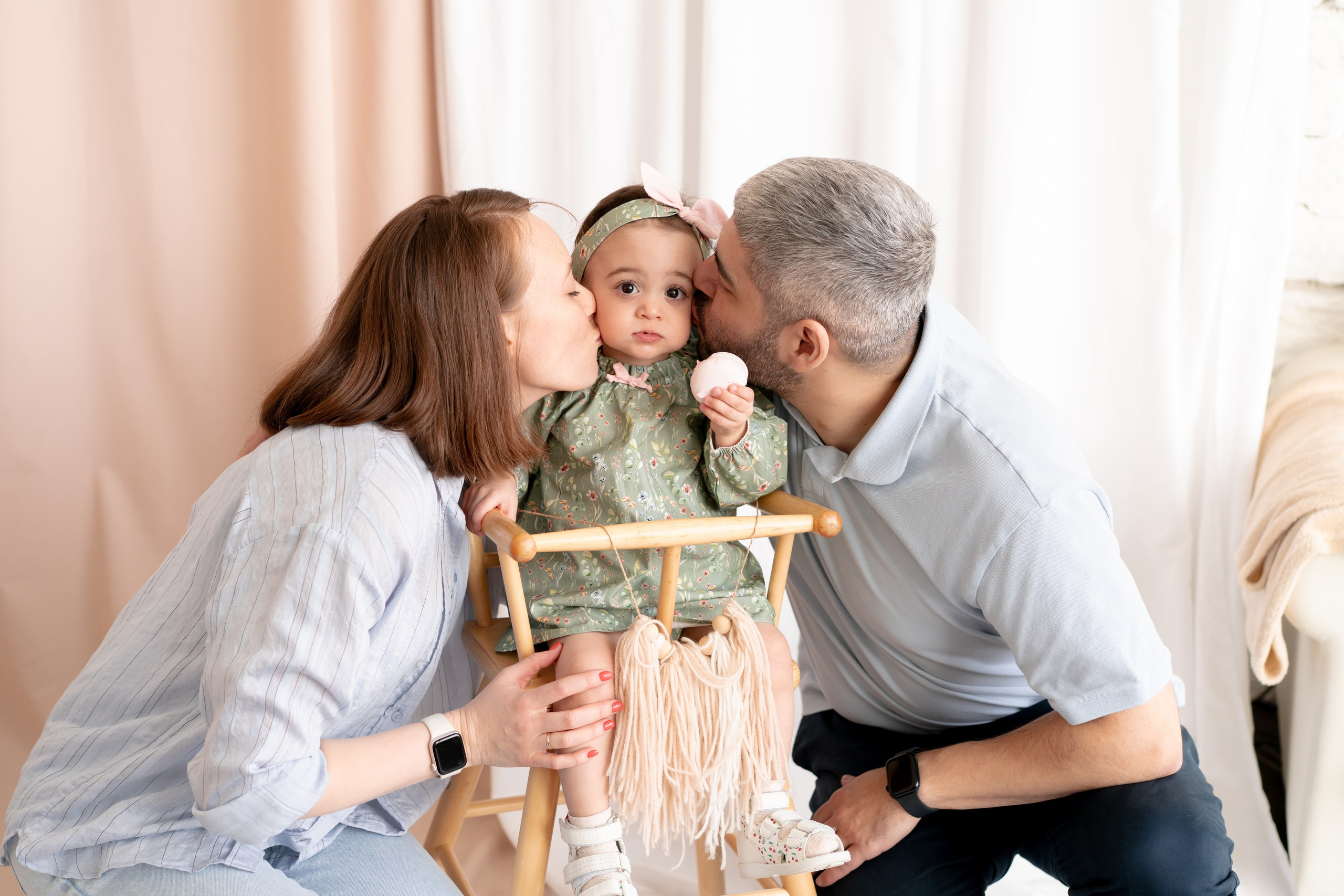 Анютке 2 года!. Детская, семейная фотостудия в Санкт-Петербурге ТЕПЛО