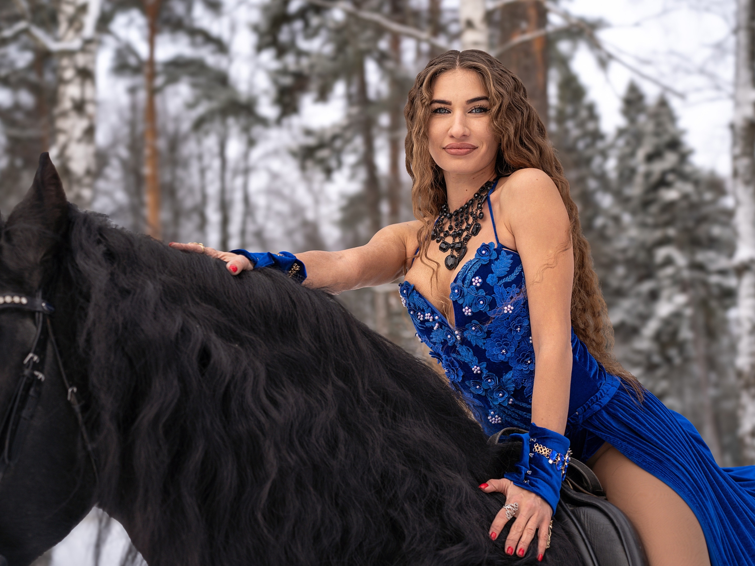 Лошадки зима. Фотограф Зинаида Евдокимова