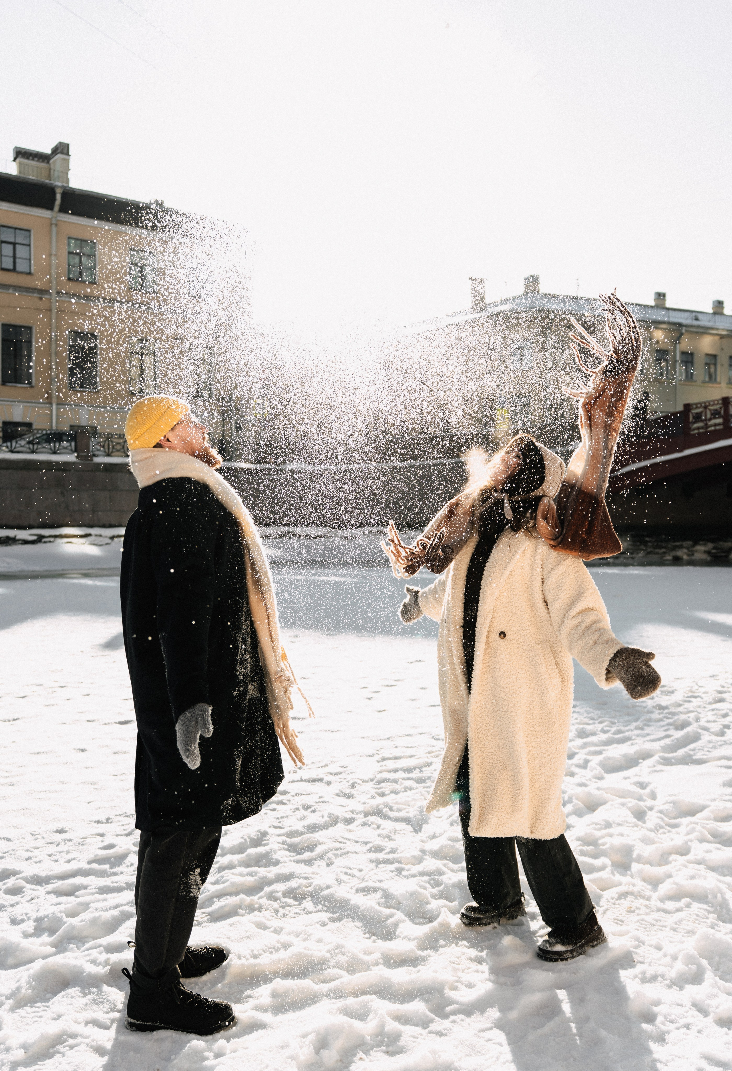 Парная фотосессия в Санкт-Петербурге. Фотосессия на замерзшем льду. Федосова Елизавета - фотограф Санкт-Петербург. fedosova__ph