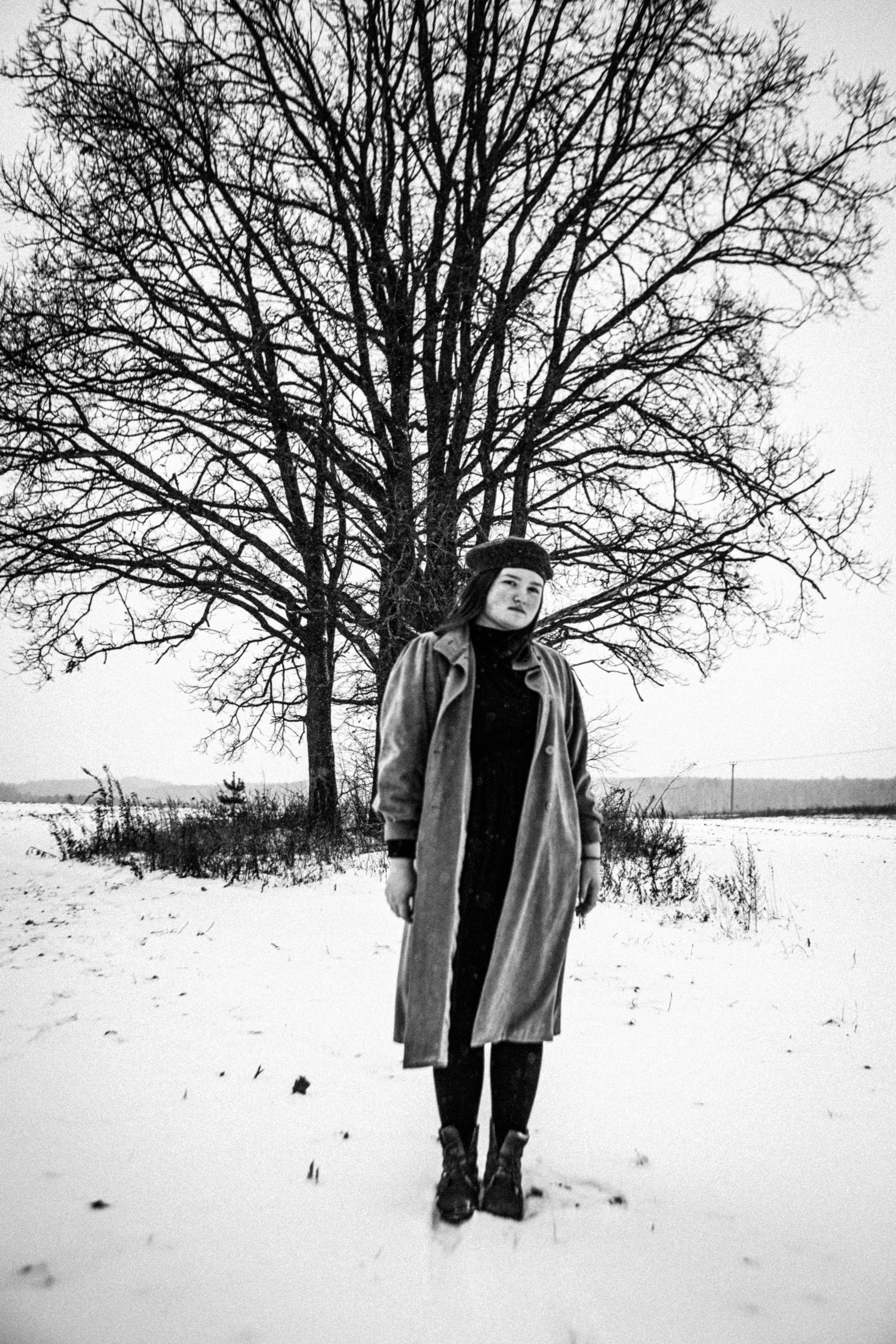 Олеся. Зимнее поле. Фотограф в Нижнем Новгороде