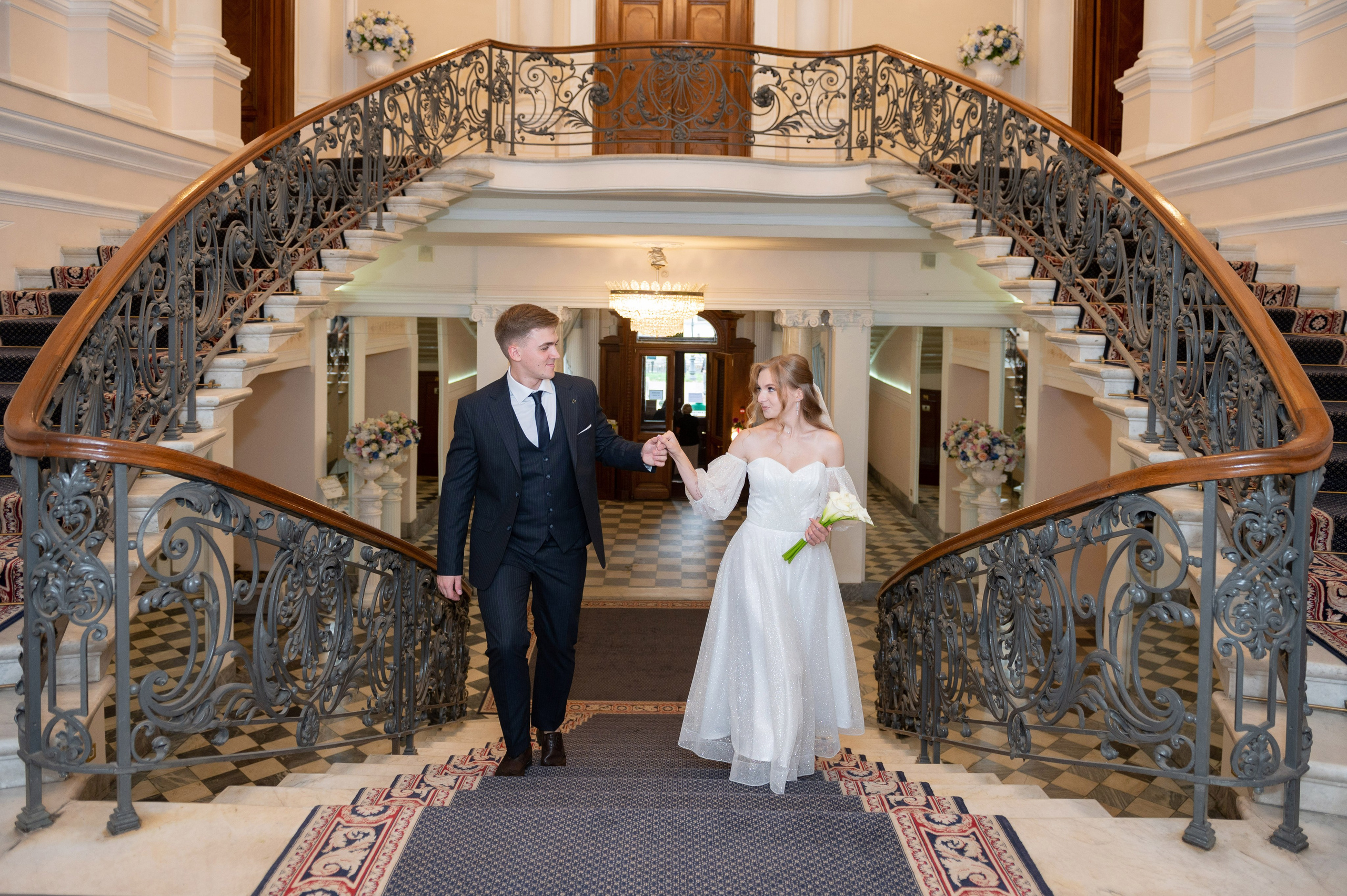 Анастасия и Михаил (Второй Дворец Бракосочетания на Фурштатской улице 52, фотосессия в Таврическом парке). Портретный, семейный и свадебный фотограф в Санкт-Петербурге и в Пушкине Ширяев Денис