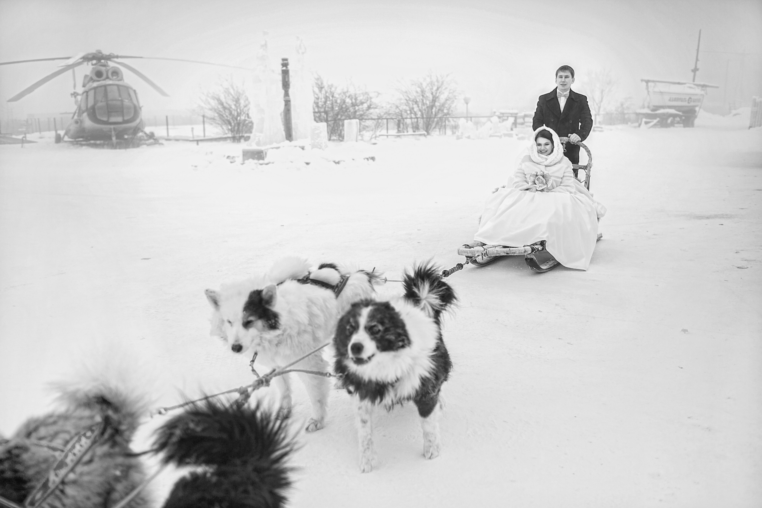 Зимнее свадебное фото. Фотограф Надежда Куин, Якутск