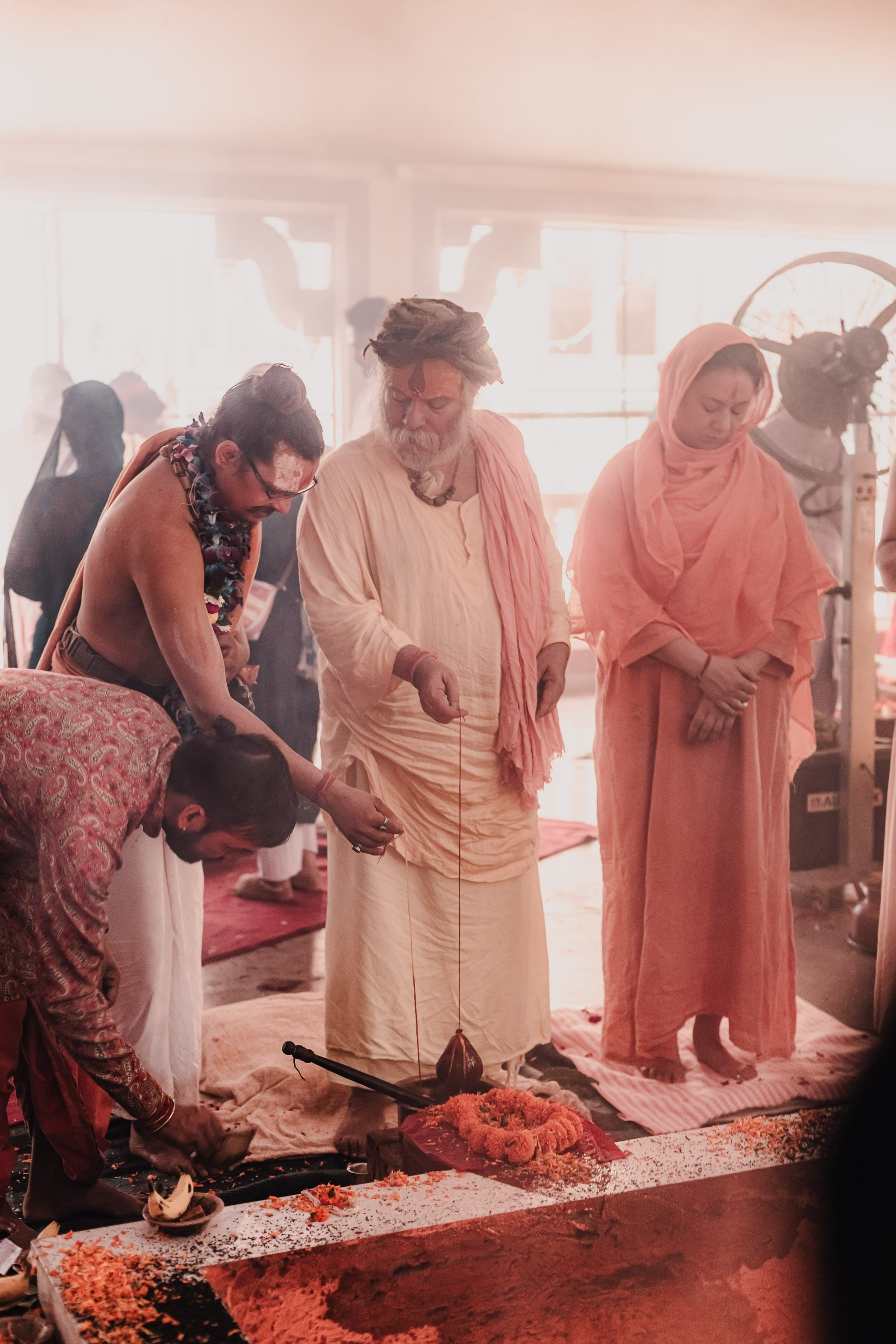 Navaratri yajna at Devraha Baba Ji ashram. Мариам Багдасарян