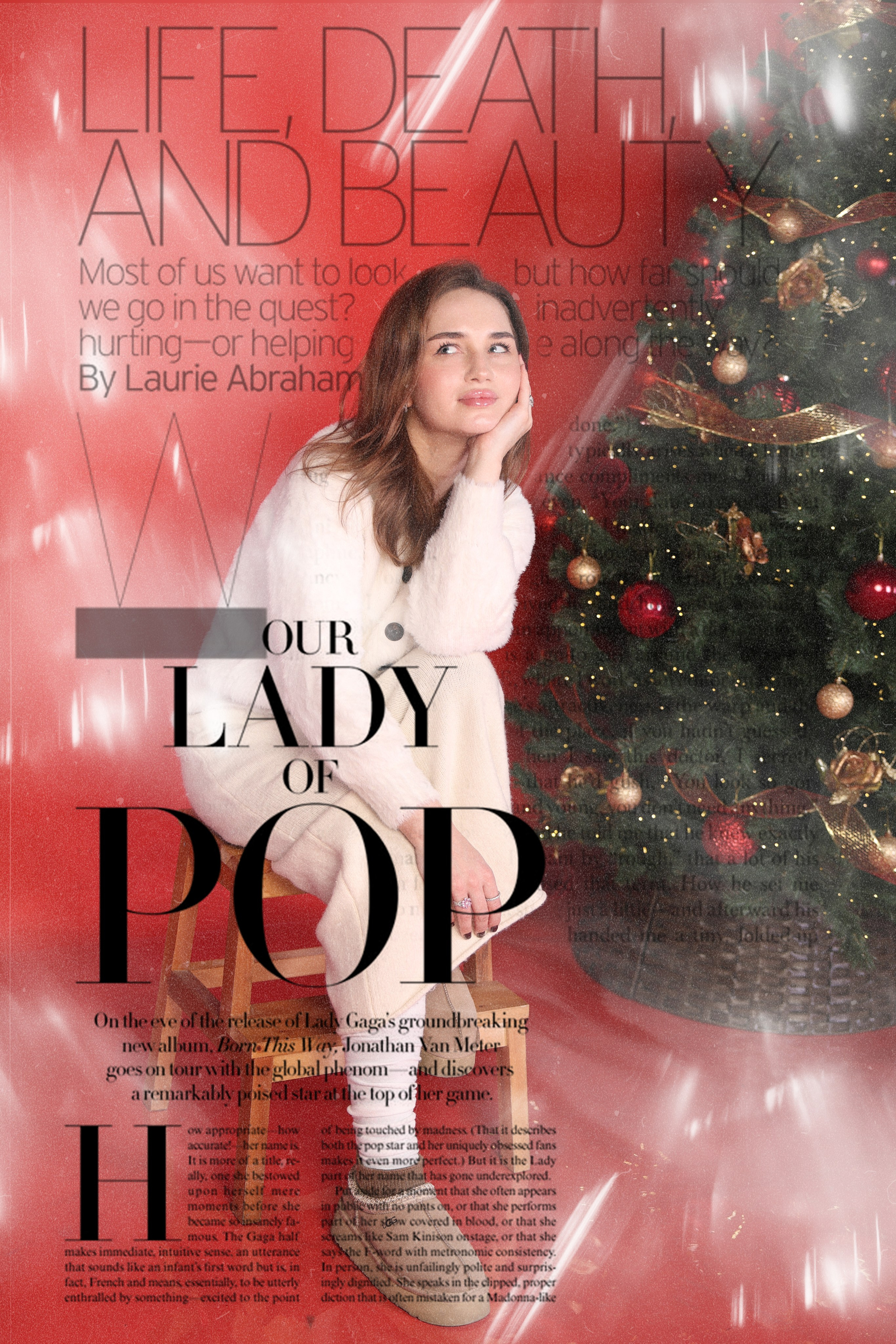 Новый год (красный фон). Фотограф фотосалон SO! photo&video город Находка Приморский край