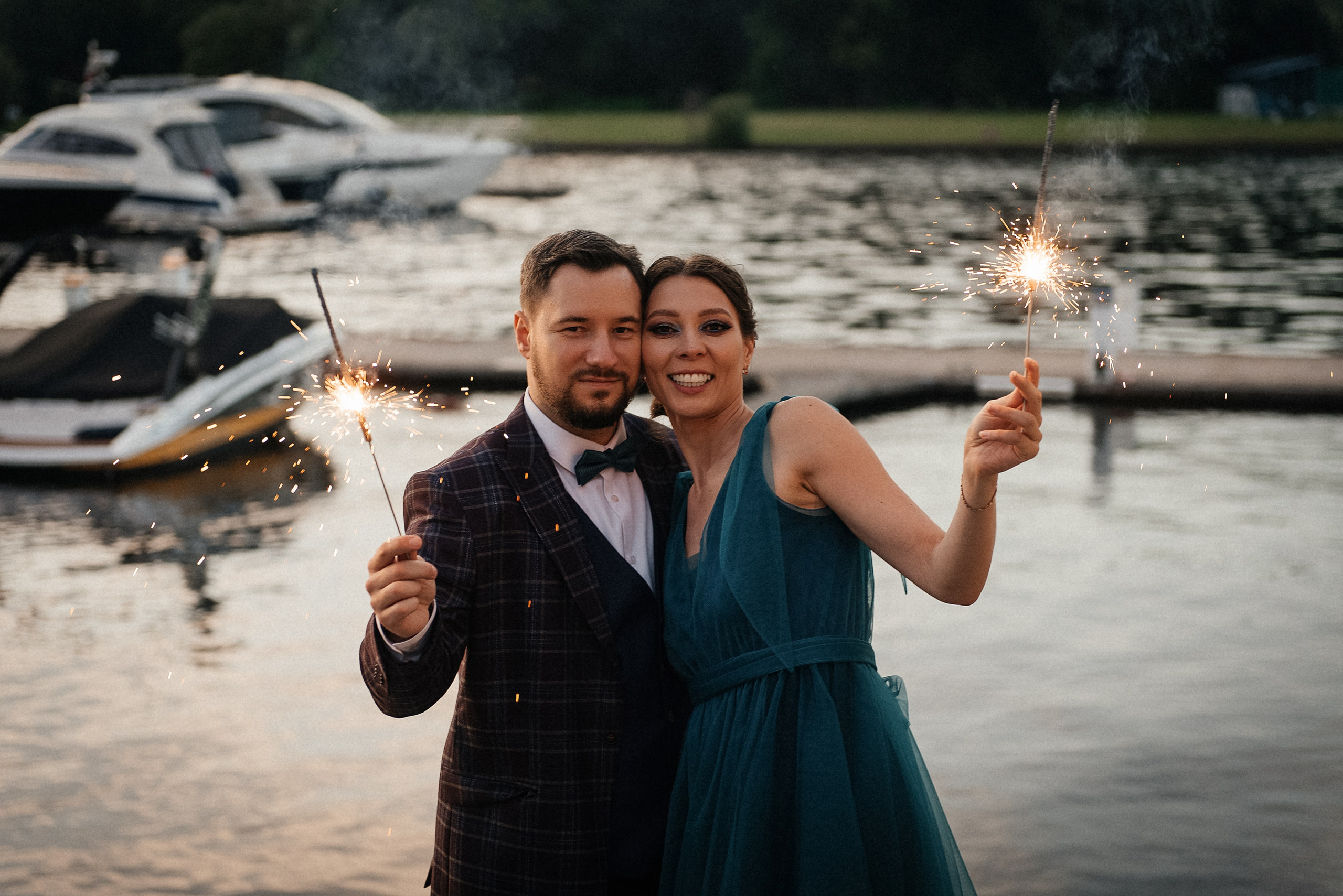 фотосессия с бенгальскими огнями