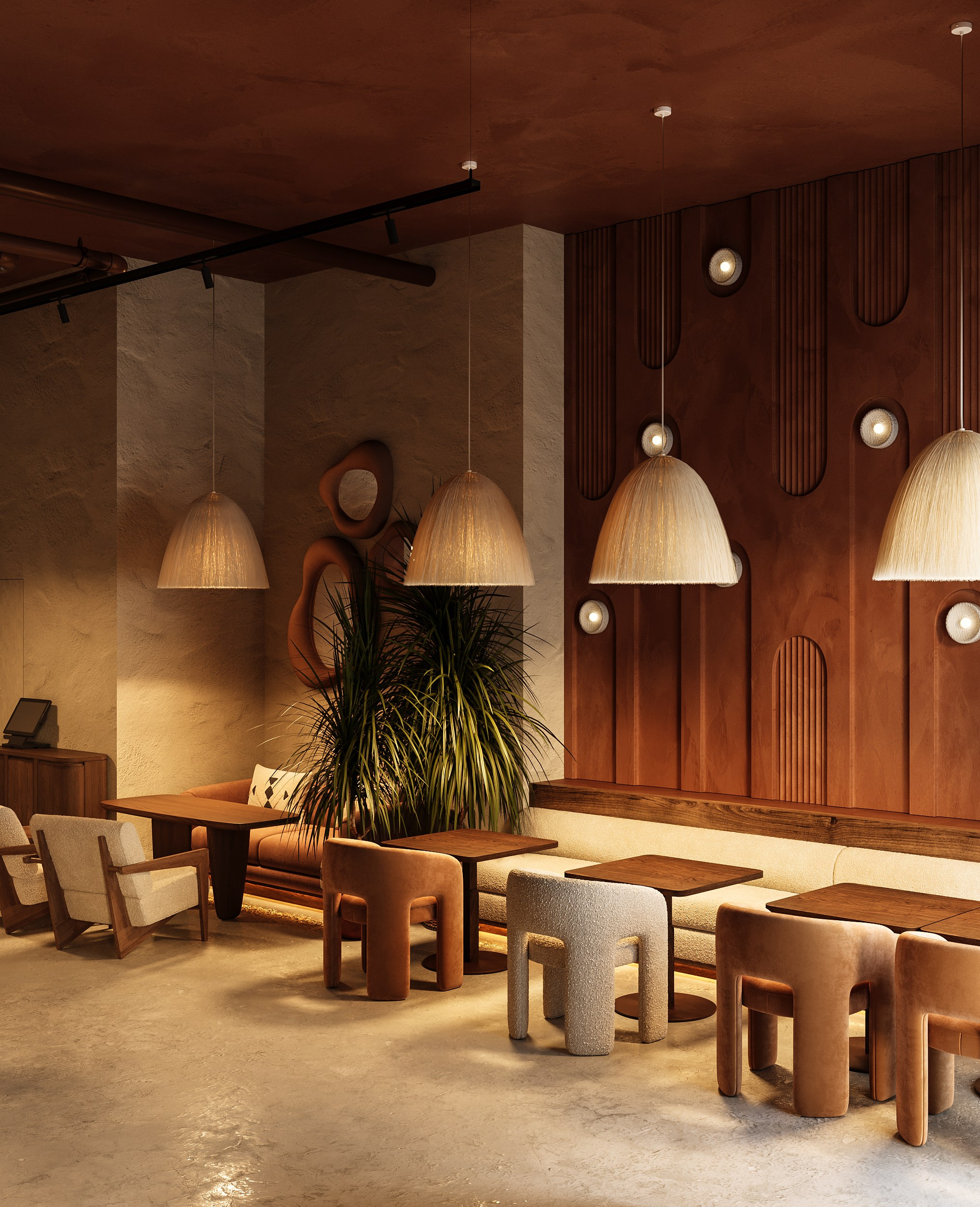 Кальянная Мята. Концепт и визуализация для One Two Home. 3D Визуализация