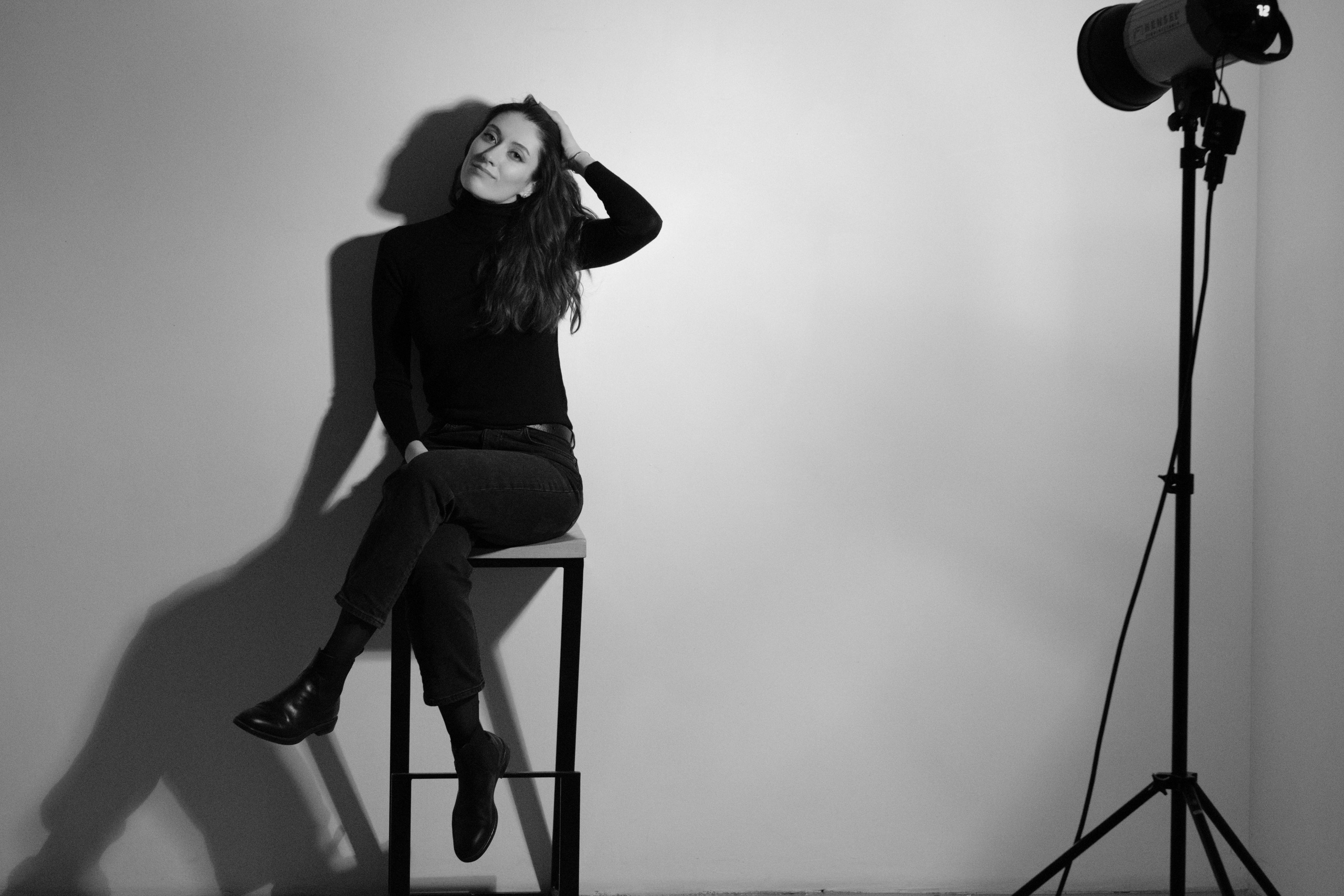 Ч/б портрет с Настей. Фотограф, Римма Невинская