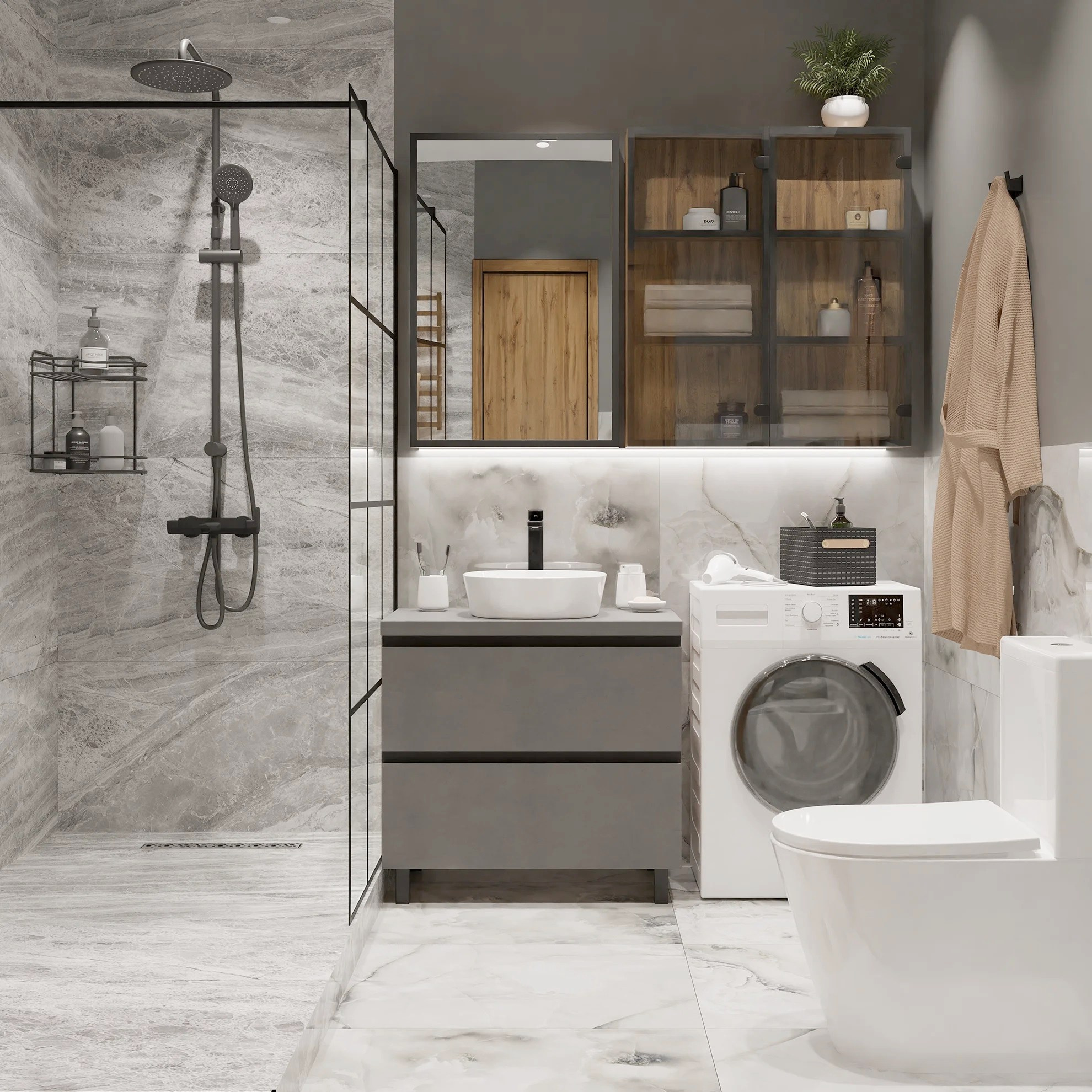 Вдохновиться. Ремонт санузла, туалета, ванной под ключ в Казани. Укладка плитки