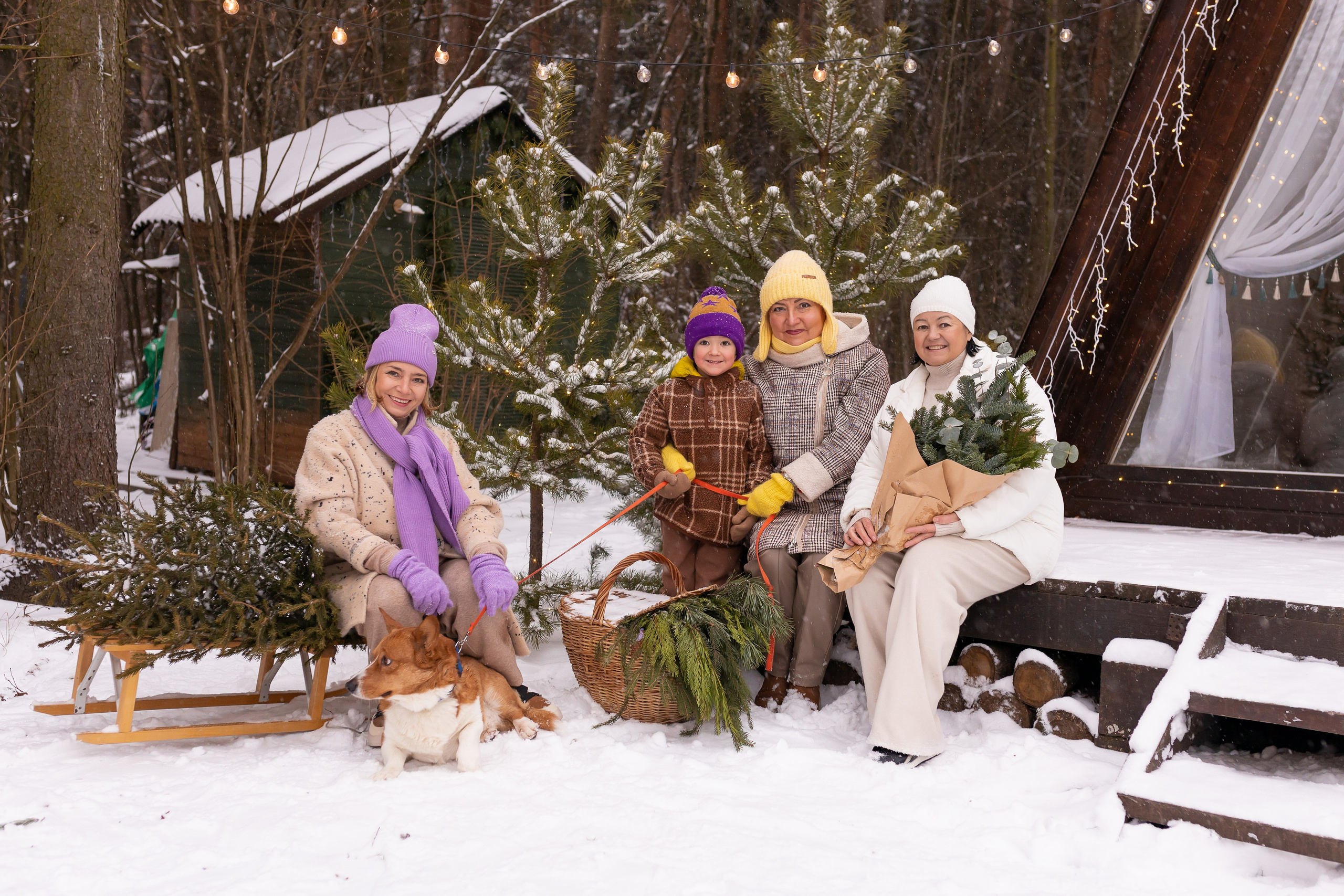 Первый снег в Декабре 2024. Семейный и детский фотограф в городе Подолск МО Крылова Ирина