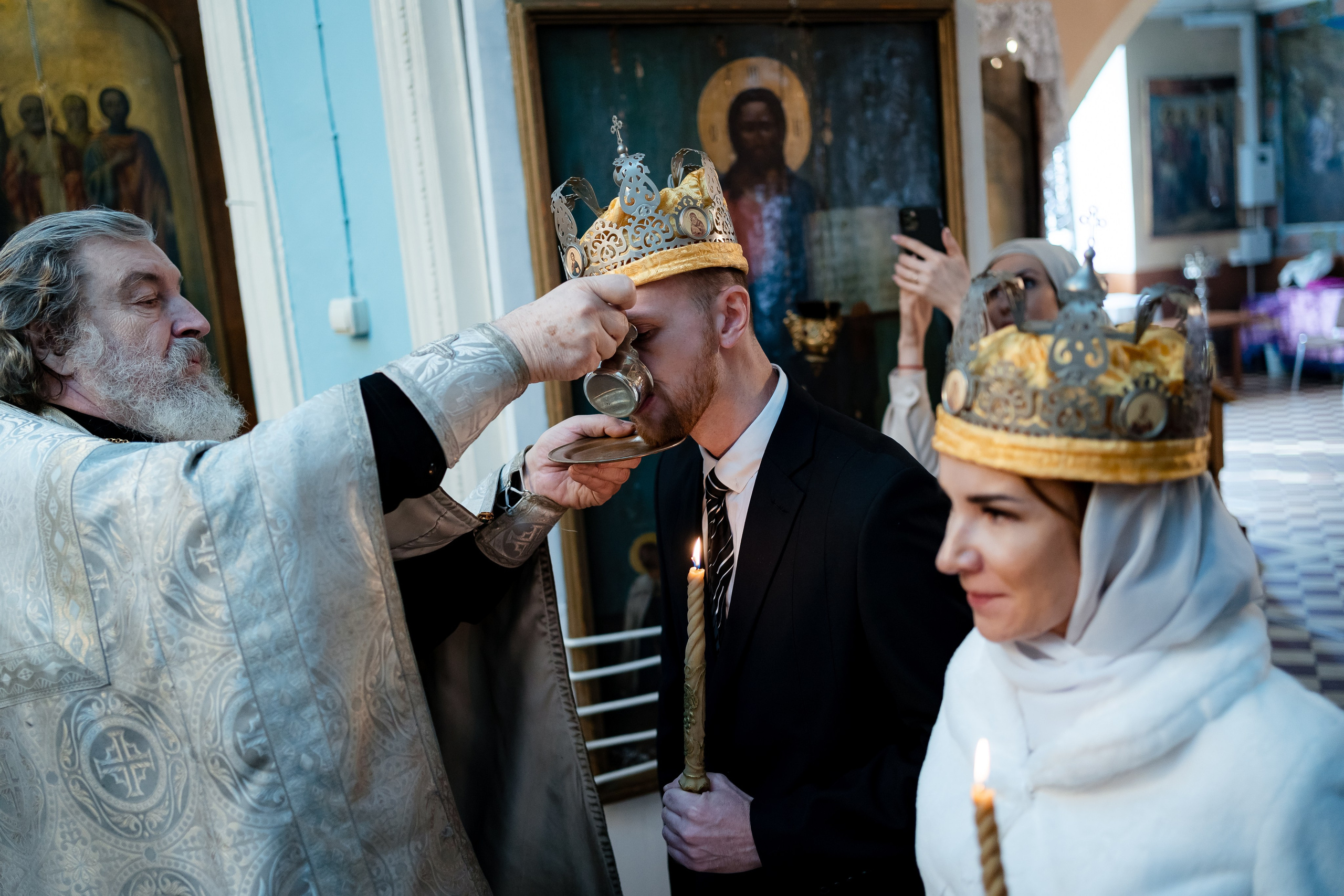 Венчание Анны и Олега. Семейный фотограф Варвара Сорока в городе Москве