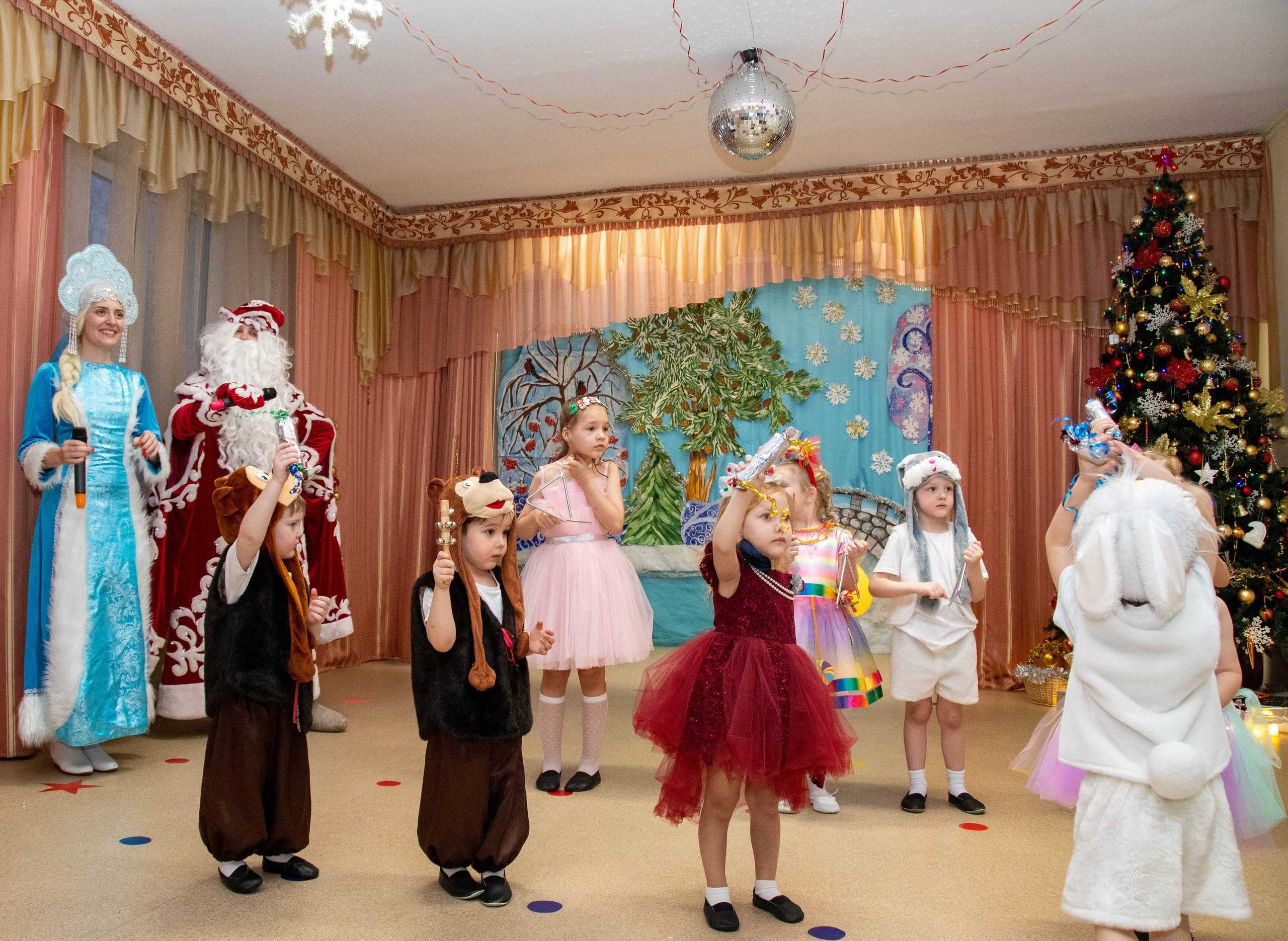 2023 Новый год. Акварель, Первомайка. Репортажный и детский фотограф в Новосибирске