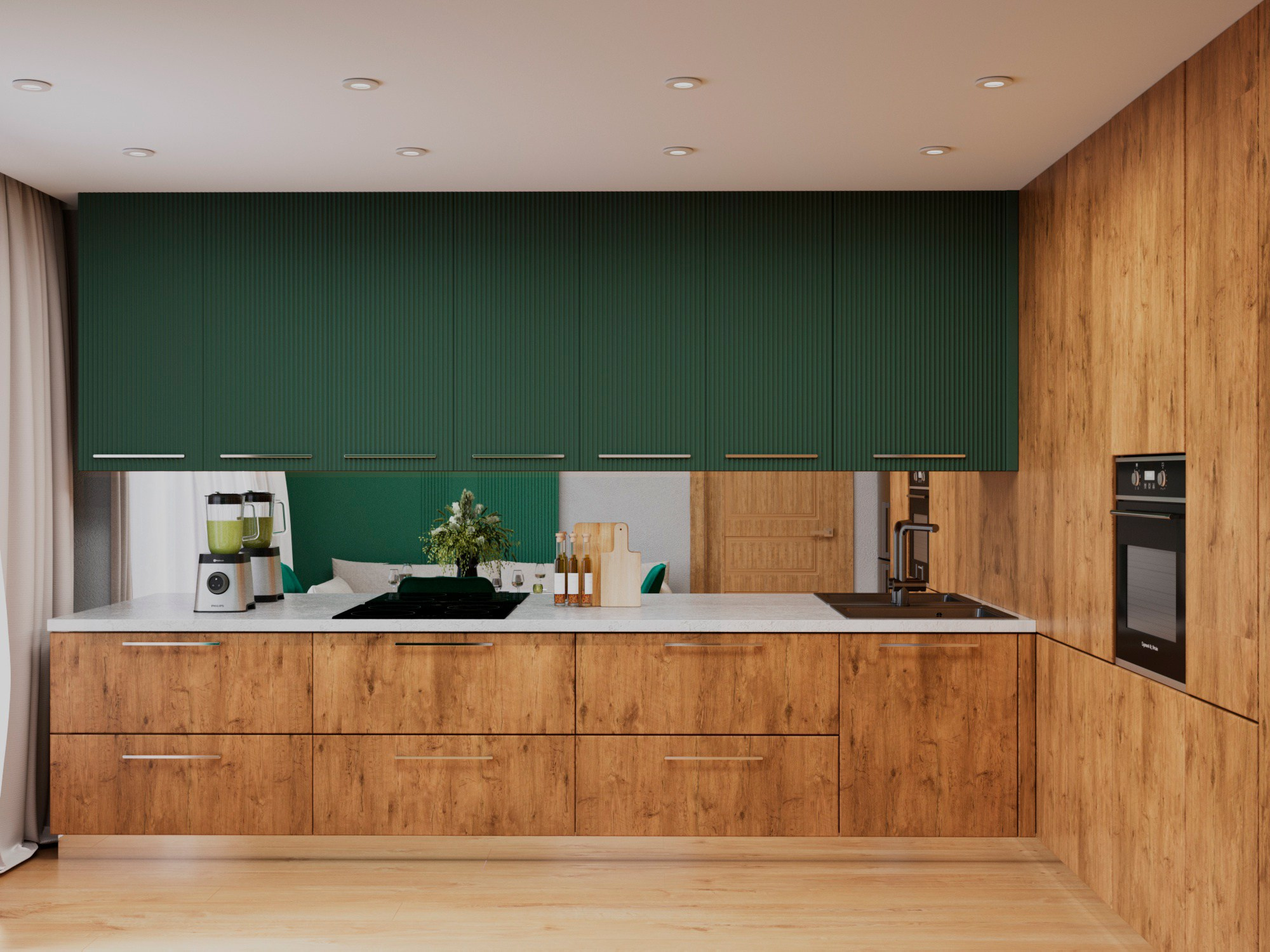 Кухня для молодой пары (г. Кемерово). Ирина Змазнева_Дизайнер интерьера_Новосибирск