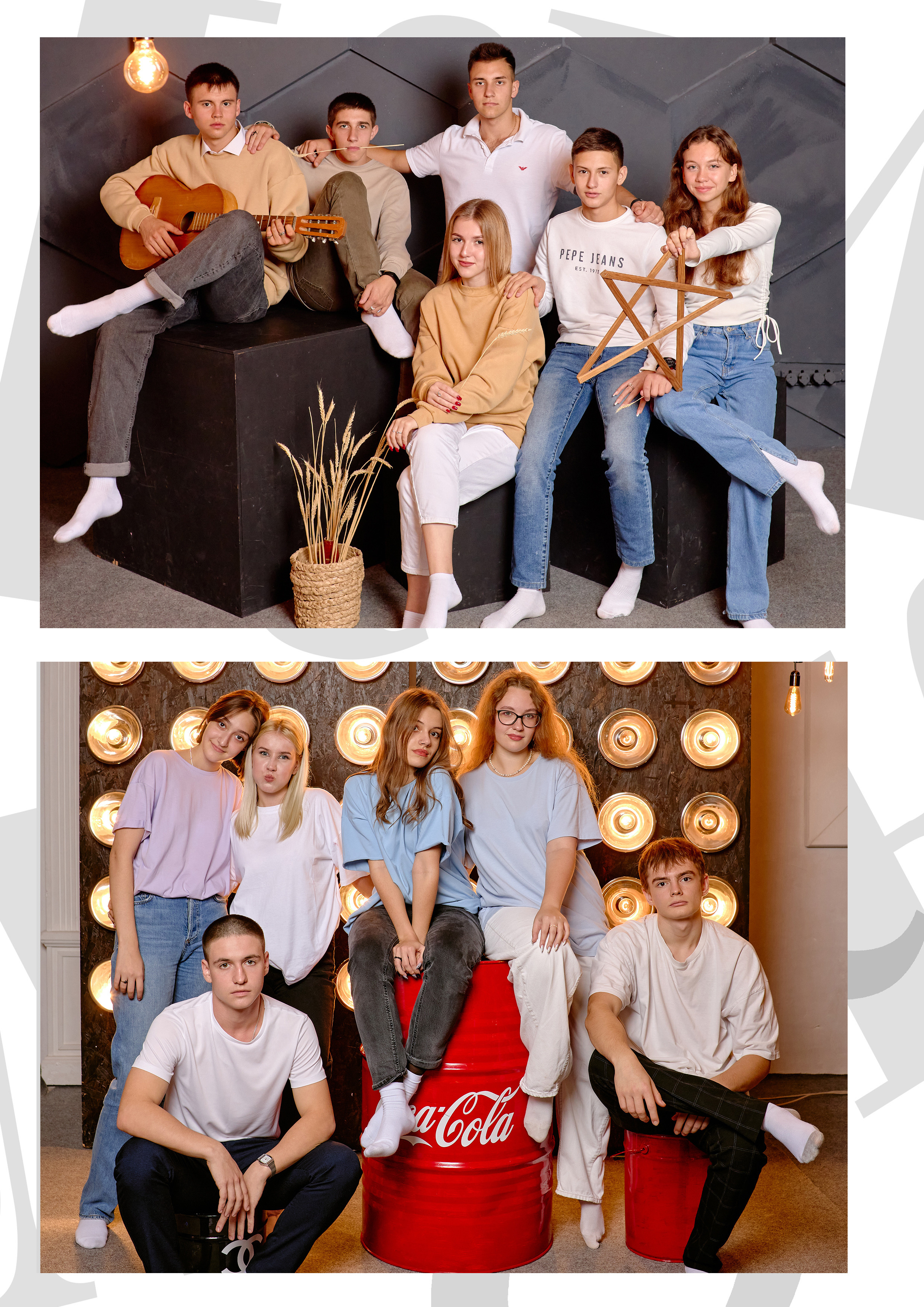 Сьемка выпускного альбома в студии Фотостудия GRUNGE HALL таганрог. Фотограф Выпускные альбомы Таганрог Сергей Коробченко