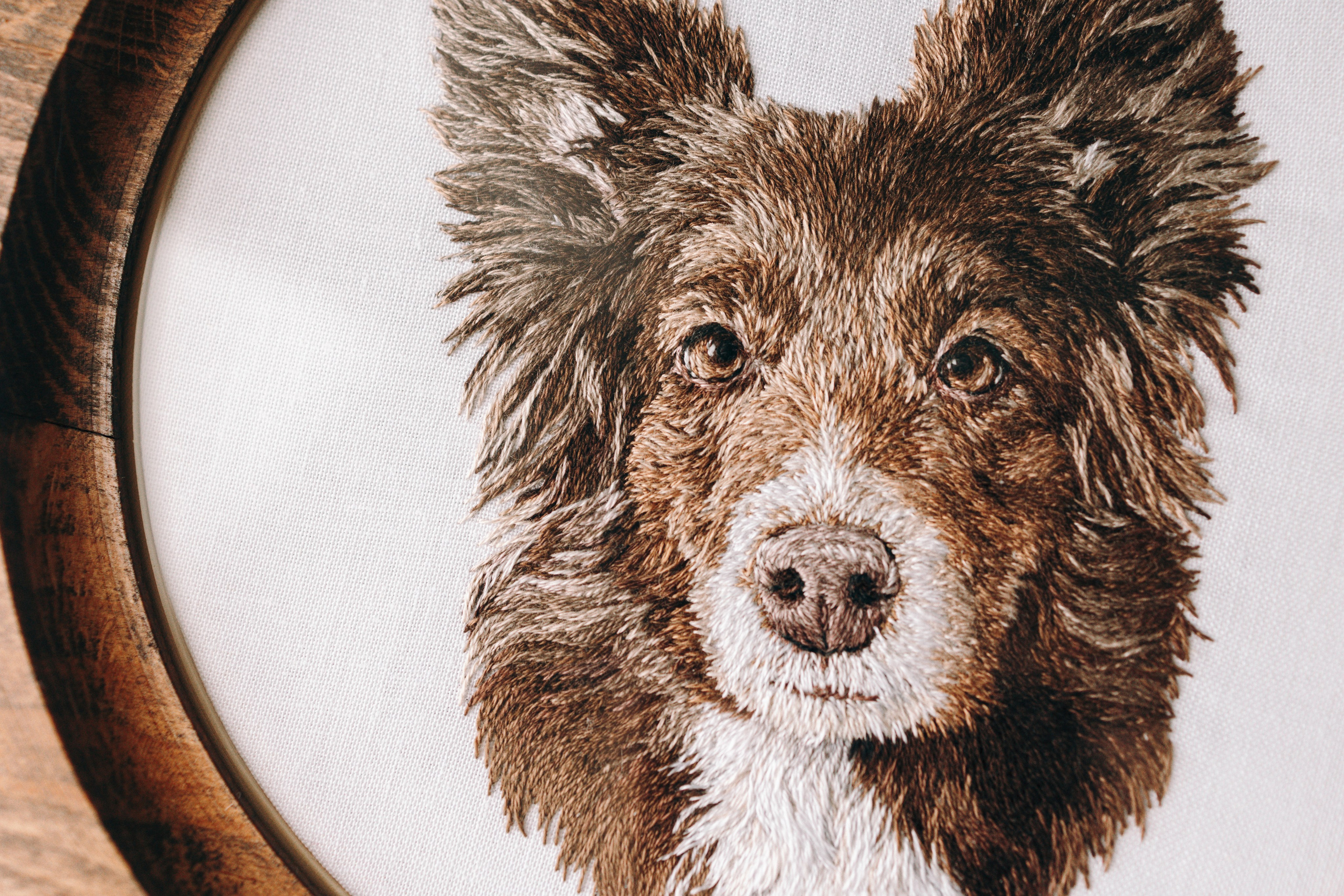 Портфолио. Портретная вышивка питомцев