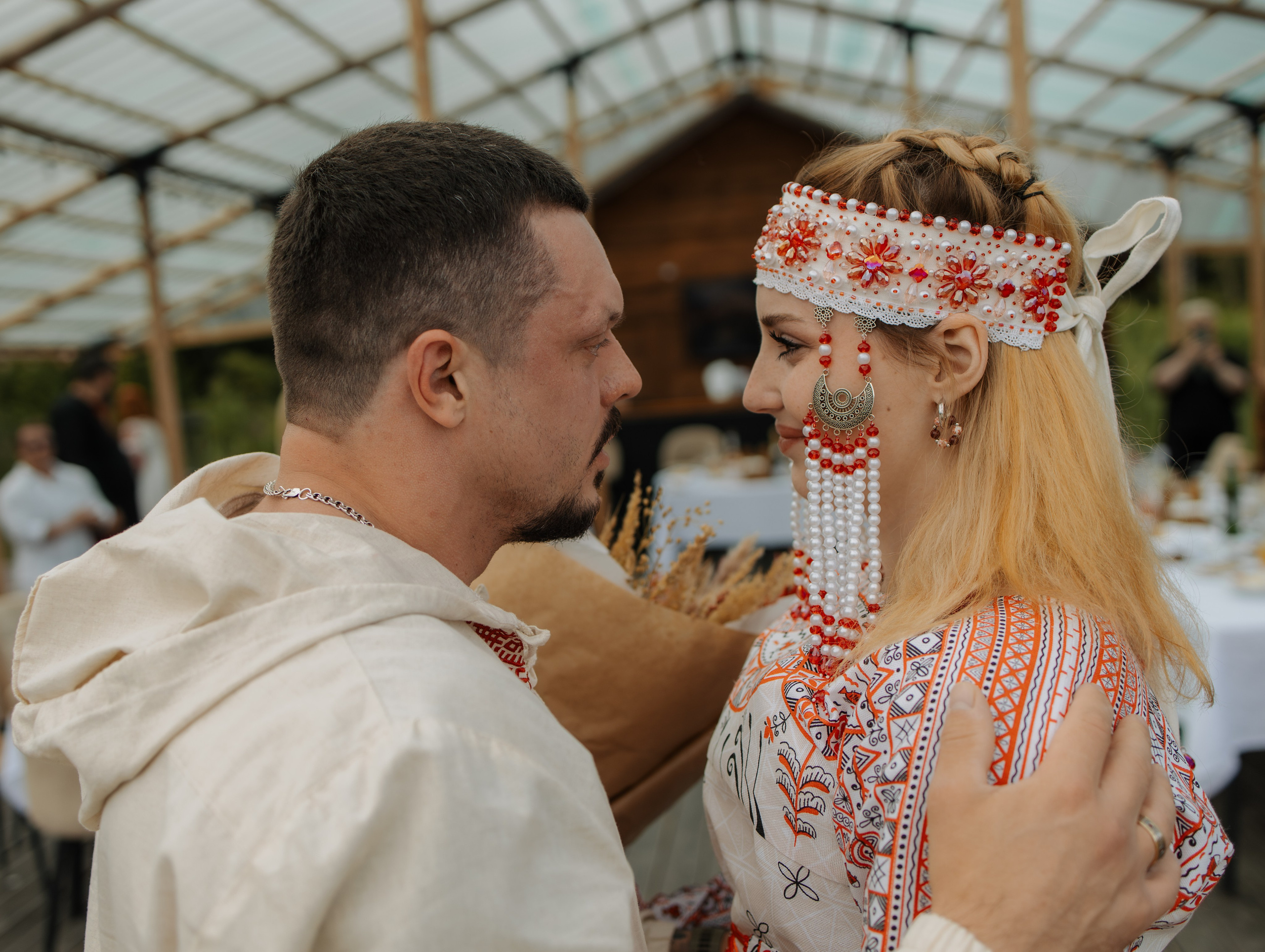 Яркая летняя свадьба в русском стиле Александр и Яна. Фотограф Углич и Ярославль Ольга Тятюшкина