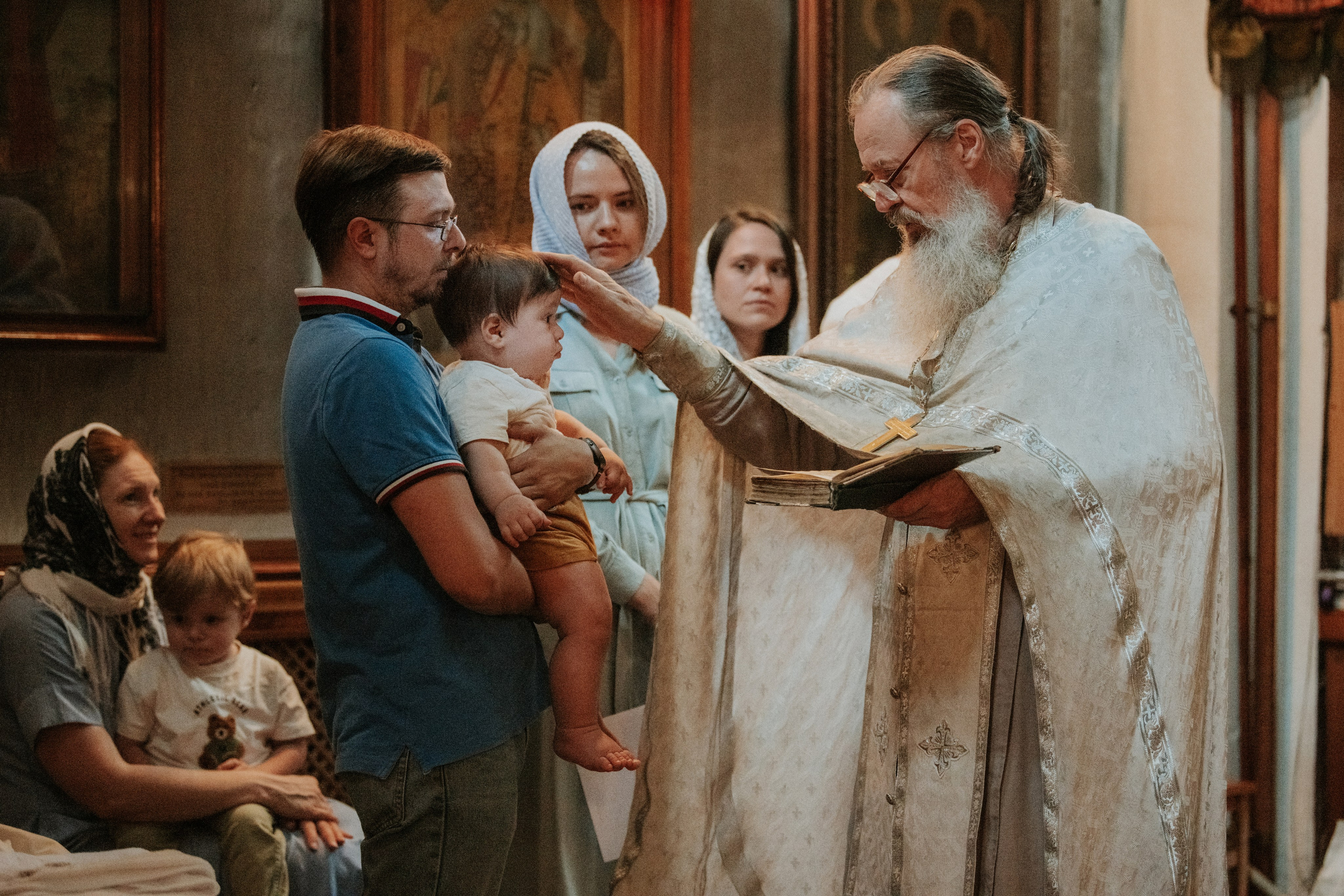 Фотосессия на крещение. Семейный фотограф в Москве Полина Ситникова