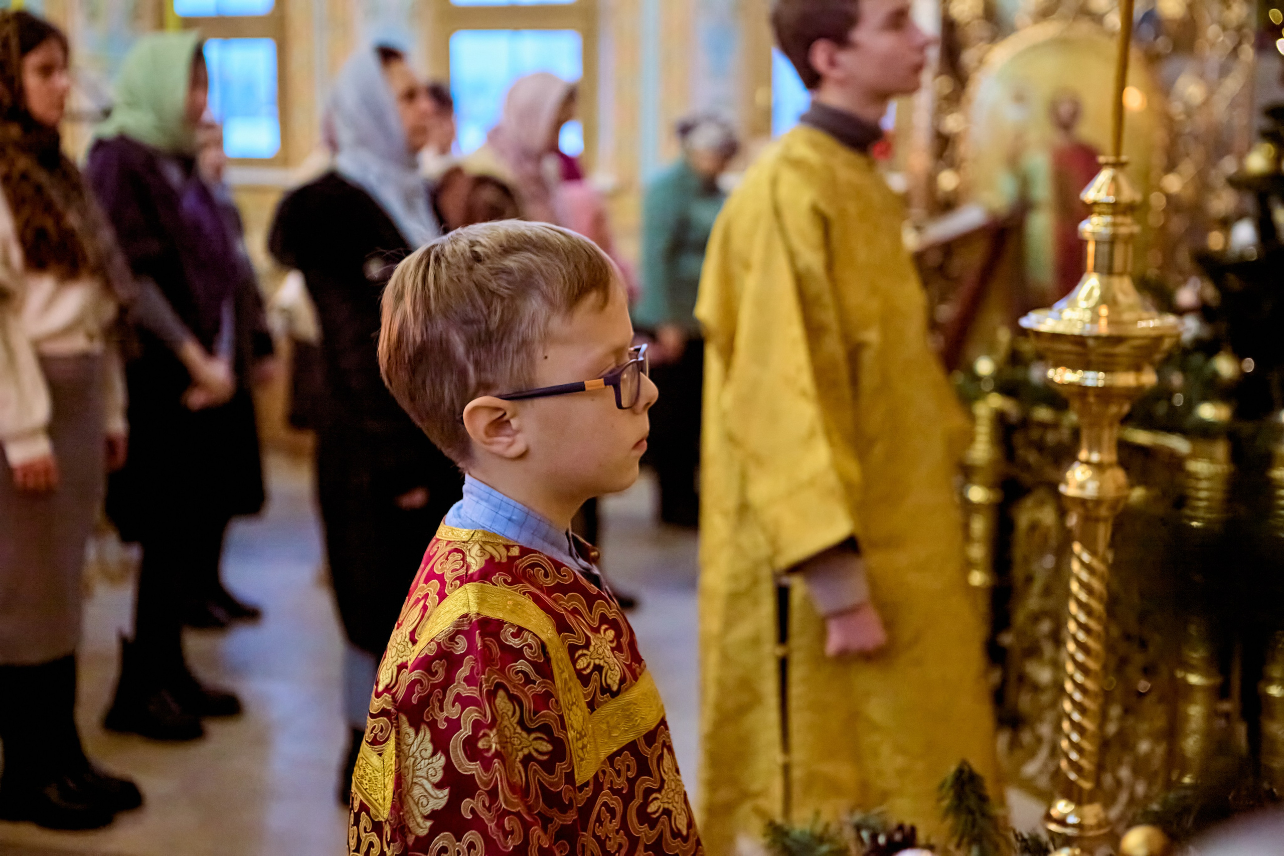 Фотографии во время богослужения