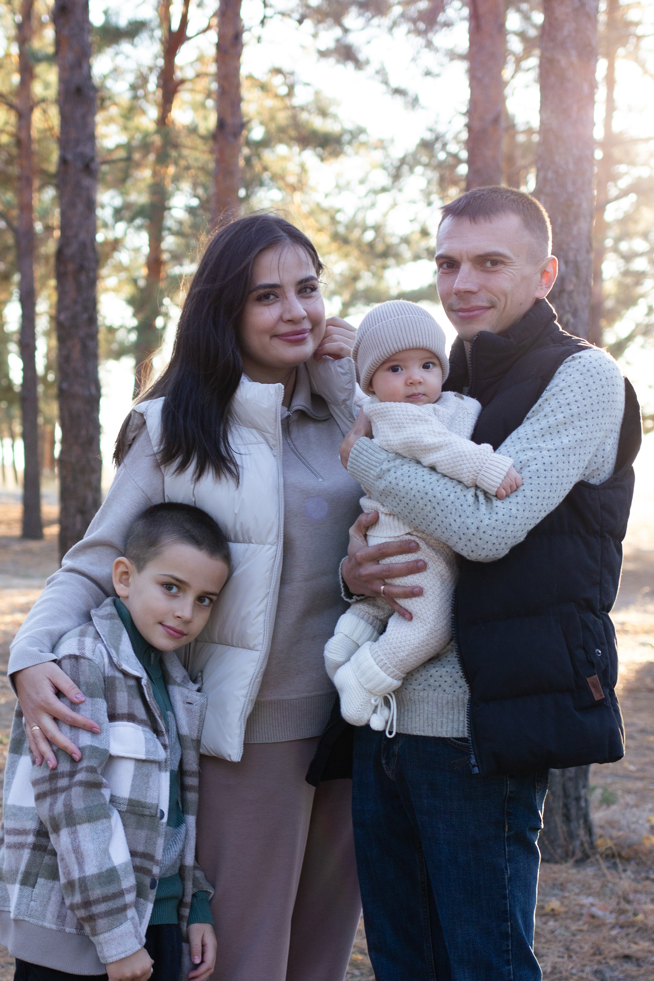 Семья лес. Newborn-barykina.ru