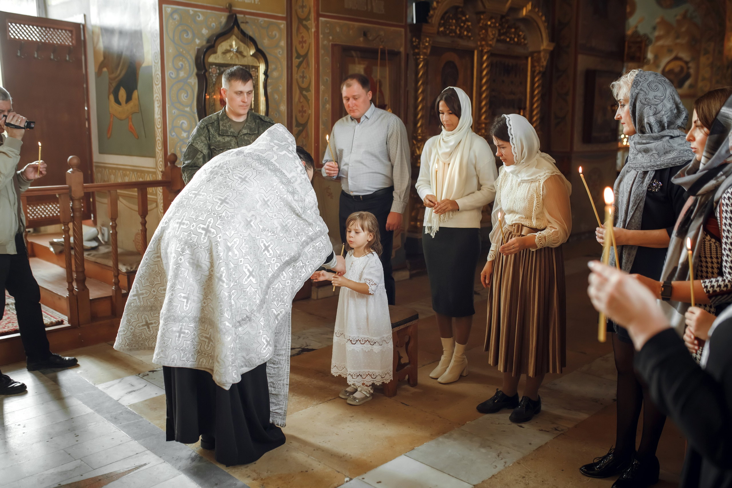 Крещение Мирославы. Фотограф на Крещение, семейный фотограф в Москве