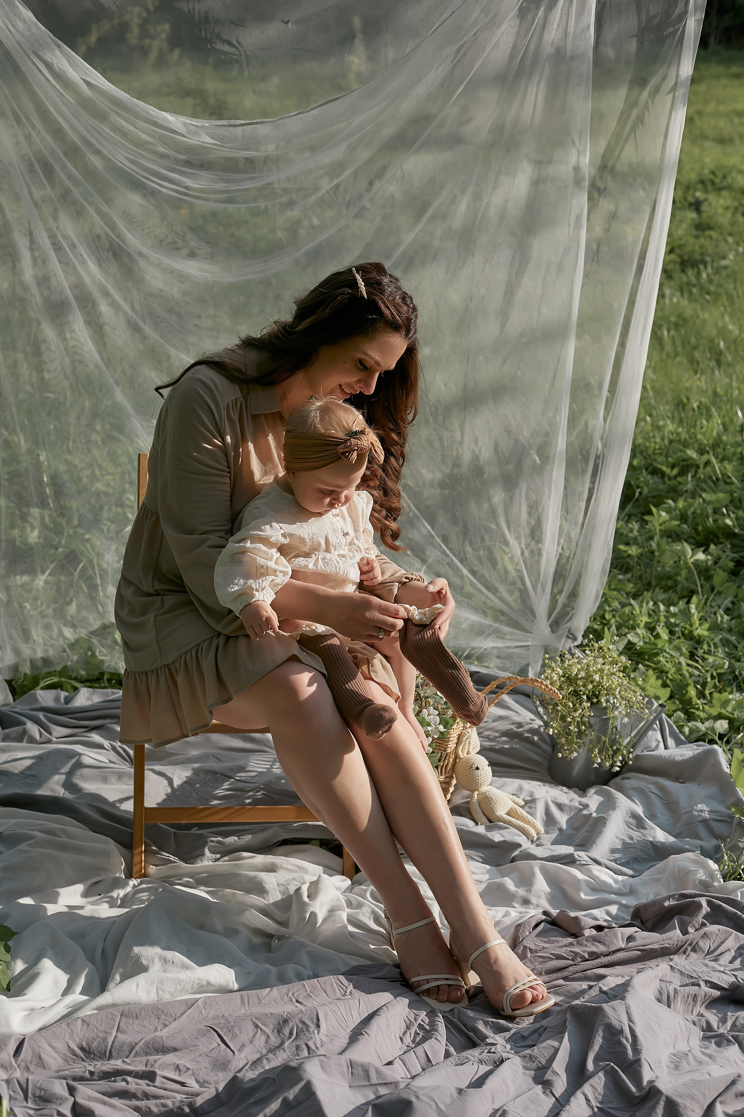 Цветение яблони. Семейный фотограф в Москве Вера Гук