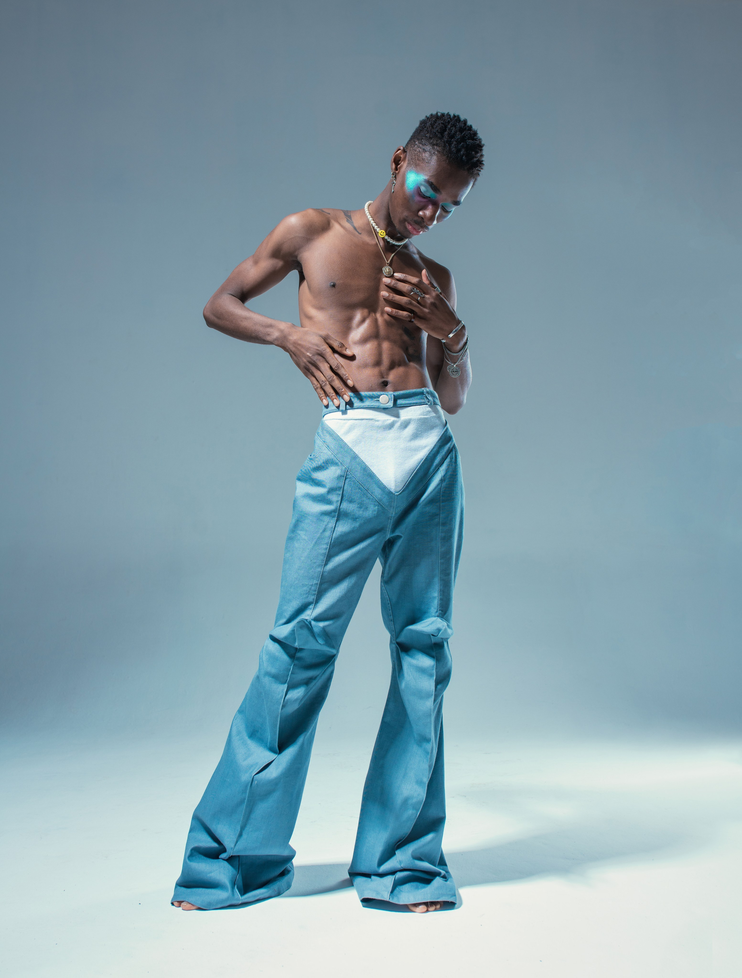 Retouching a full-length portrait