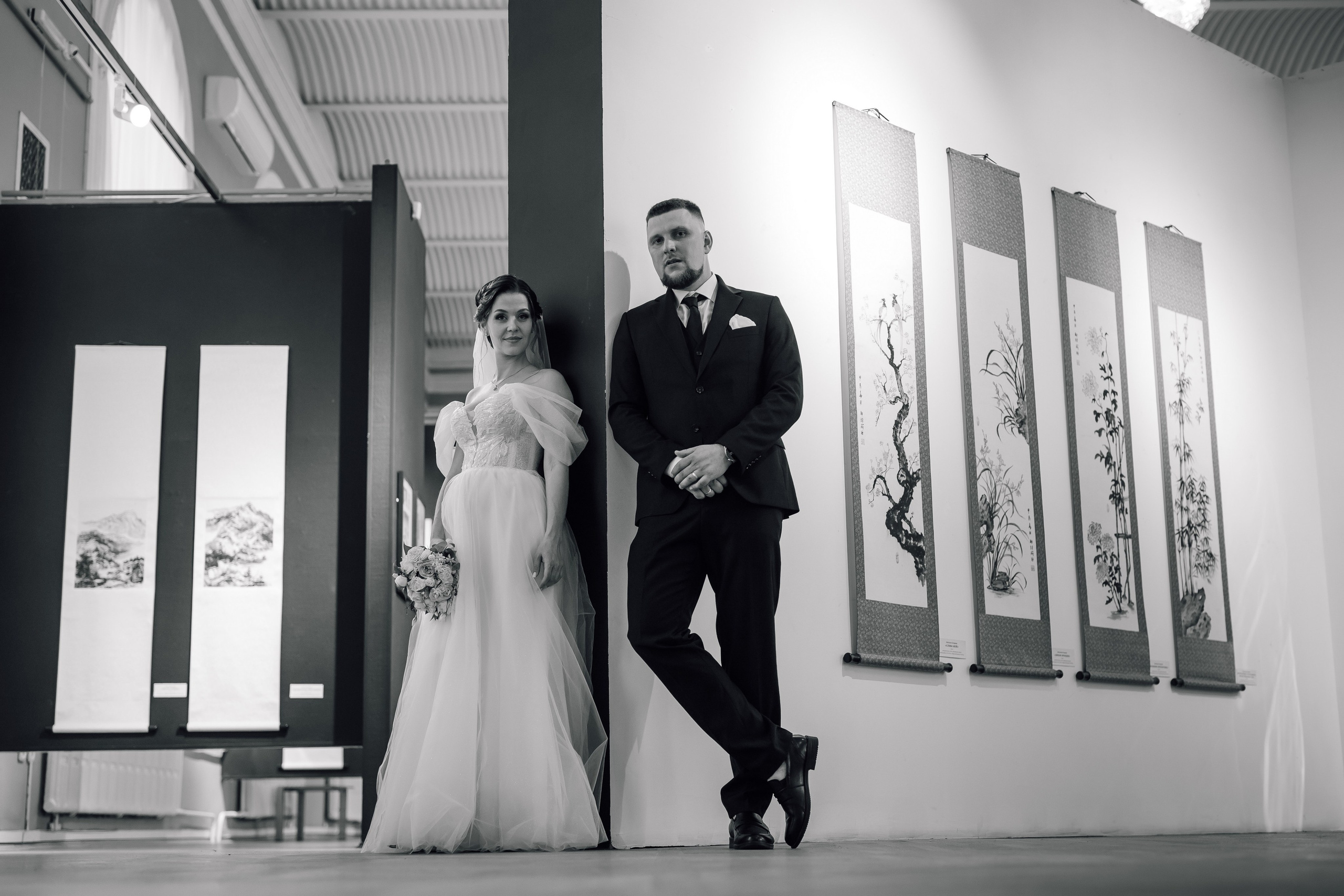 Свадебный день Яны и Максима, прогулка в лесу, Картинная галерея в Тамбове. Свадебный фотограф в Тамбове Павел Четвертков