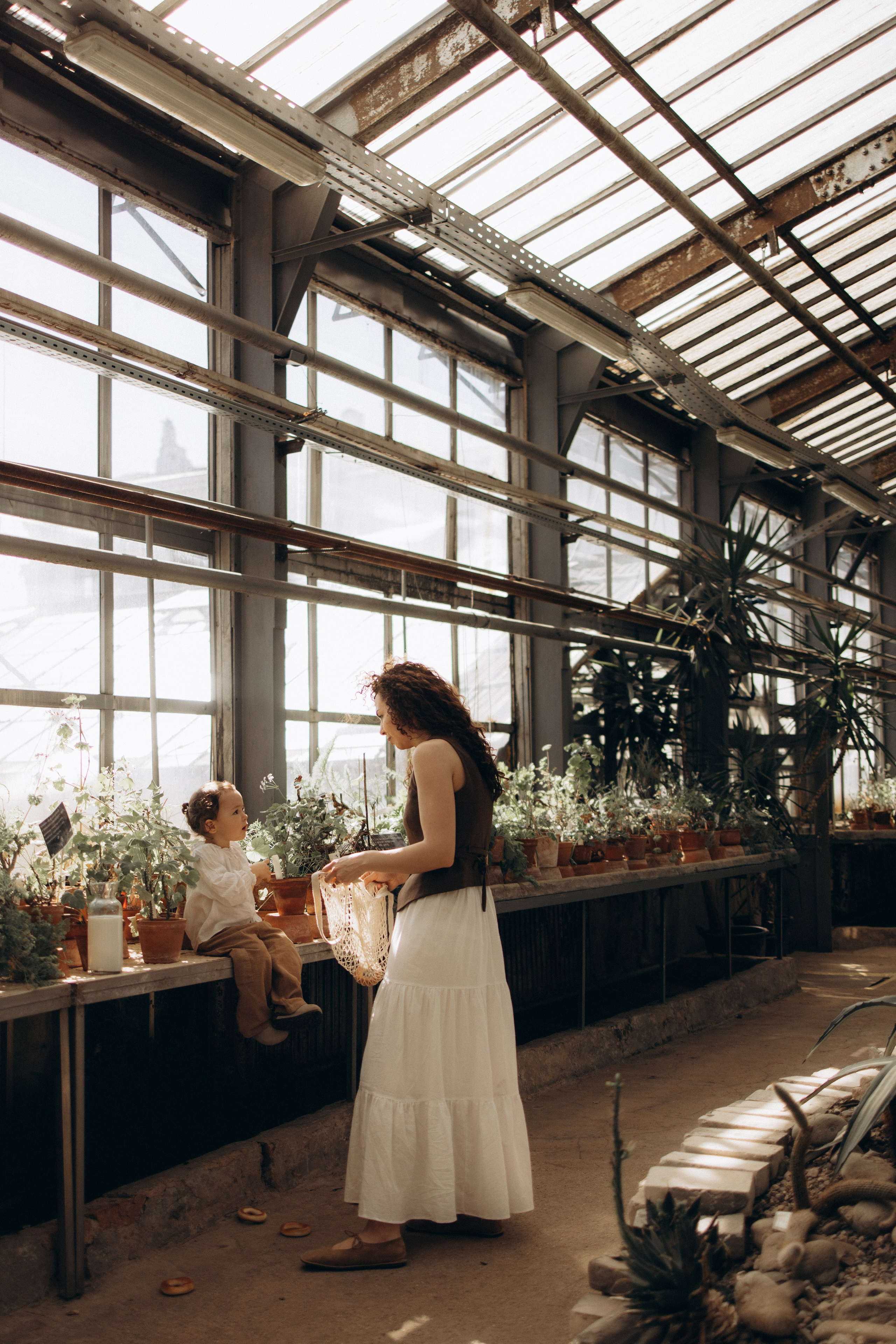Прогулка по оранжерее. Семейный фотограф в Москве Ксения Аганина