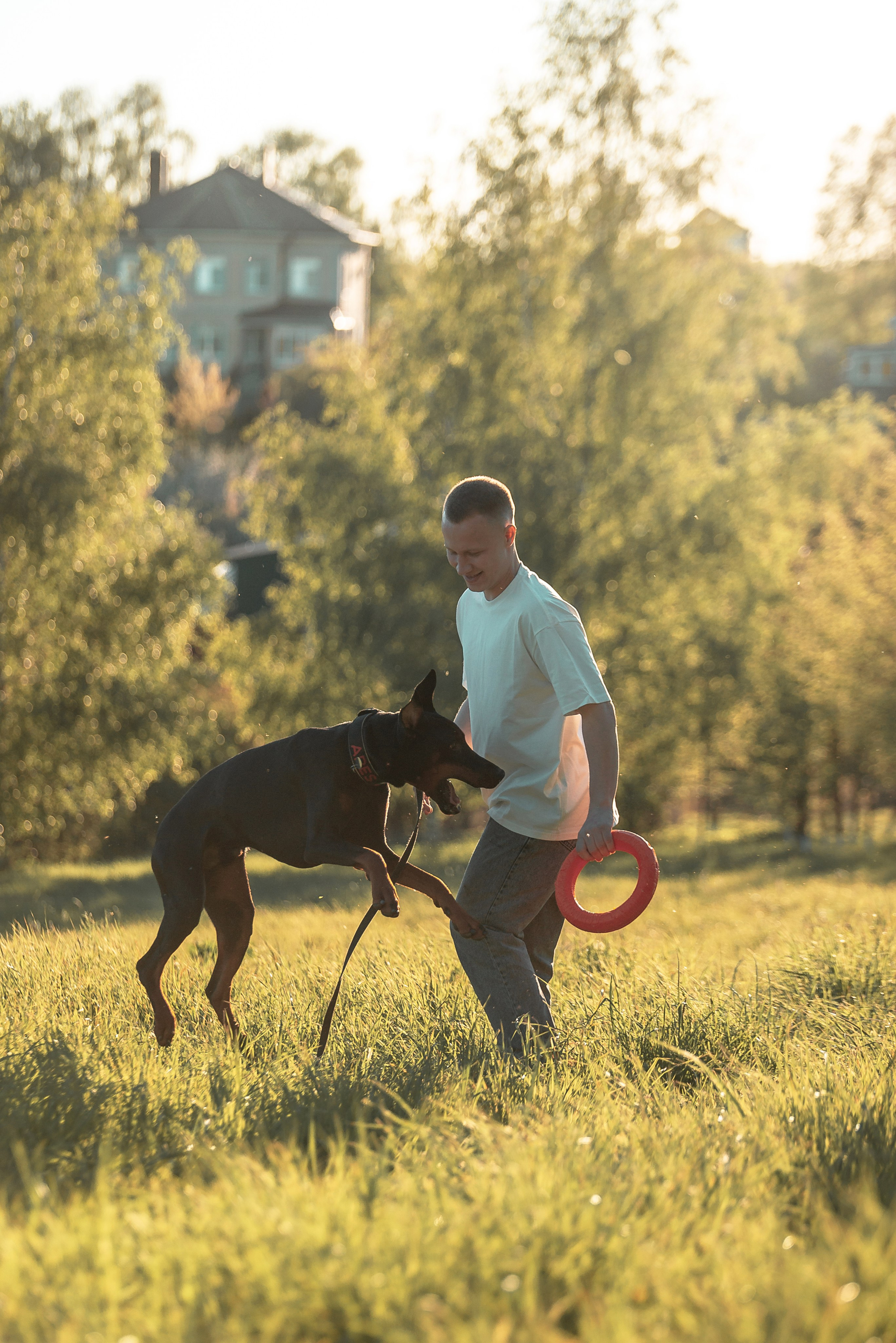 Юля, Андрей и Арес. Фотограф-анималист Анастасия Парфенова|Екатеринбург
