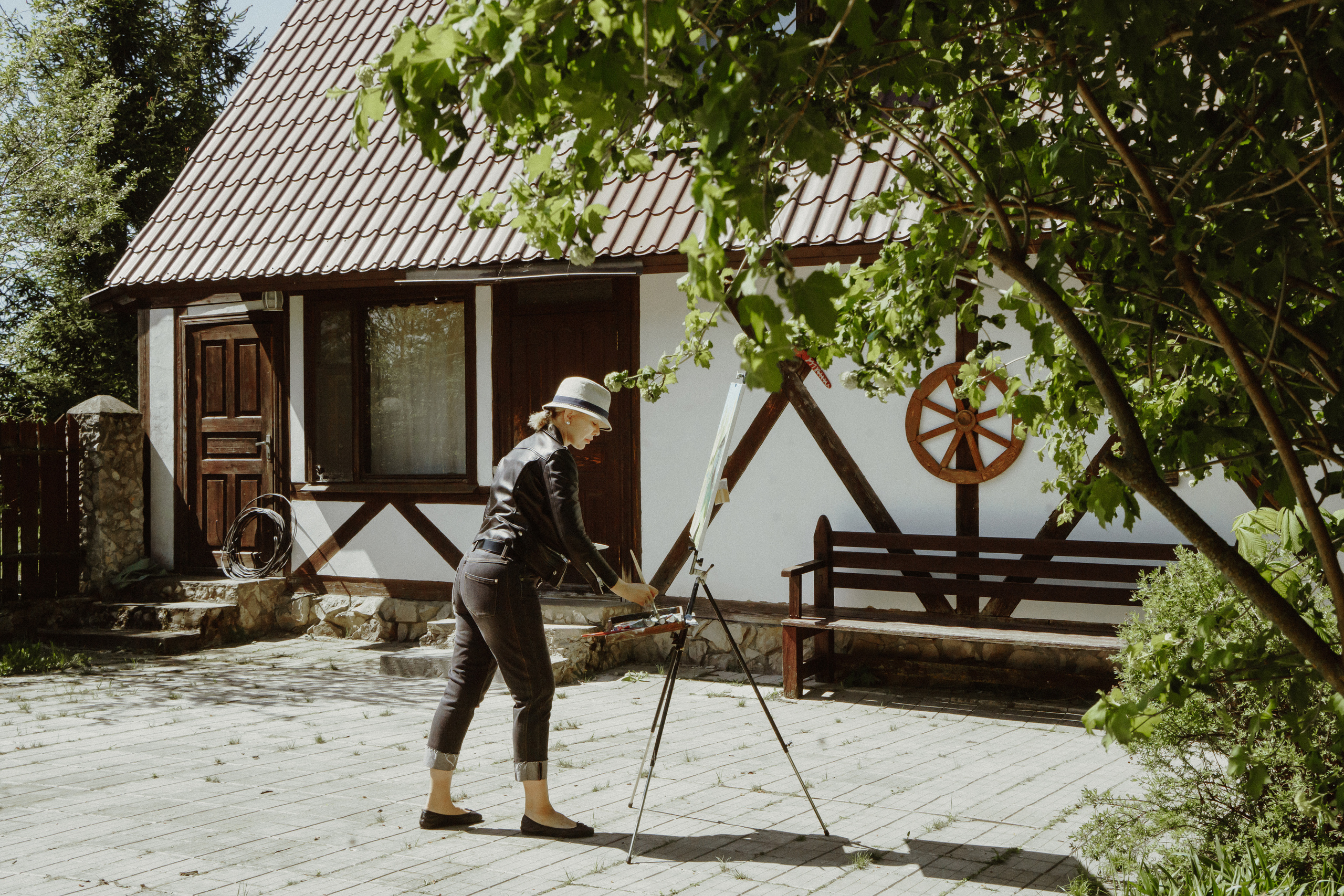 Съёмка художника в Бёхово. Лиза Фирстова — самый добрый фотограф