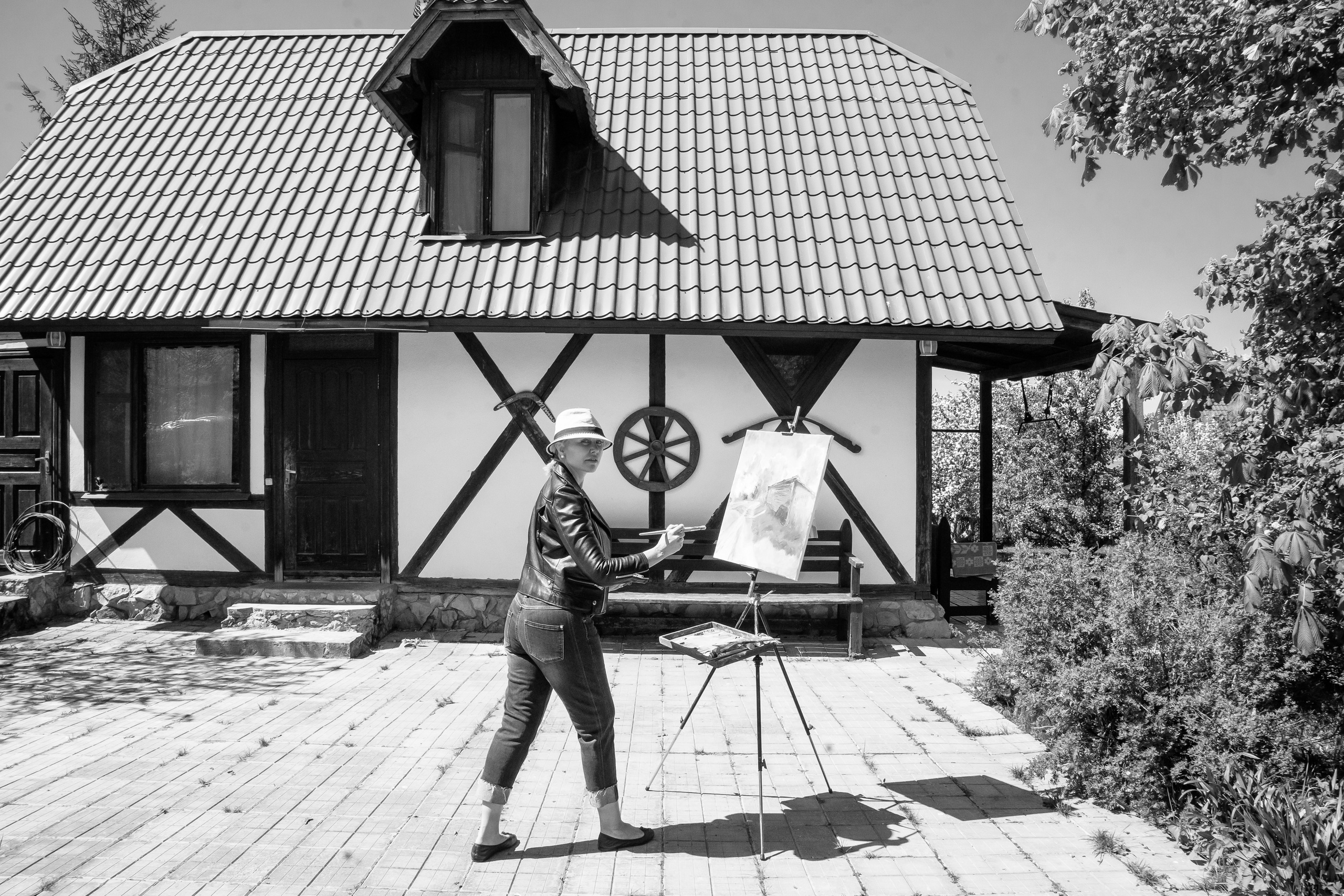 Съёмка художника в Бёхово. Лиза Фирстова — самый добрый фотограф