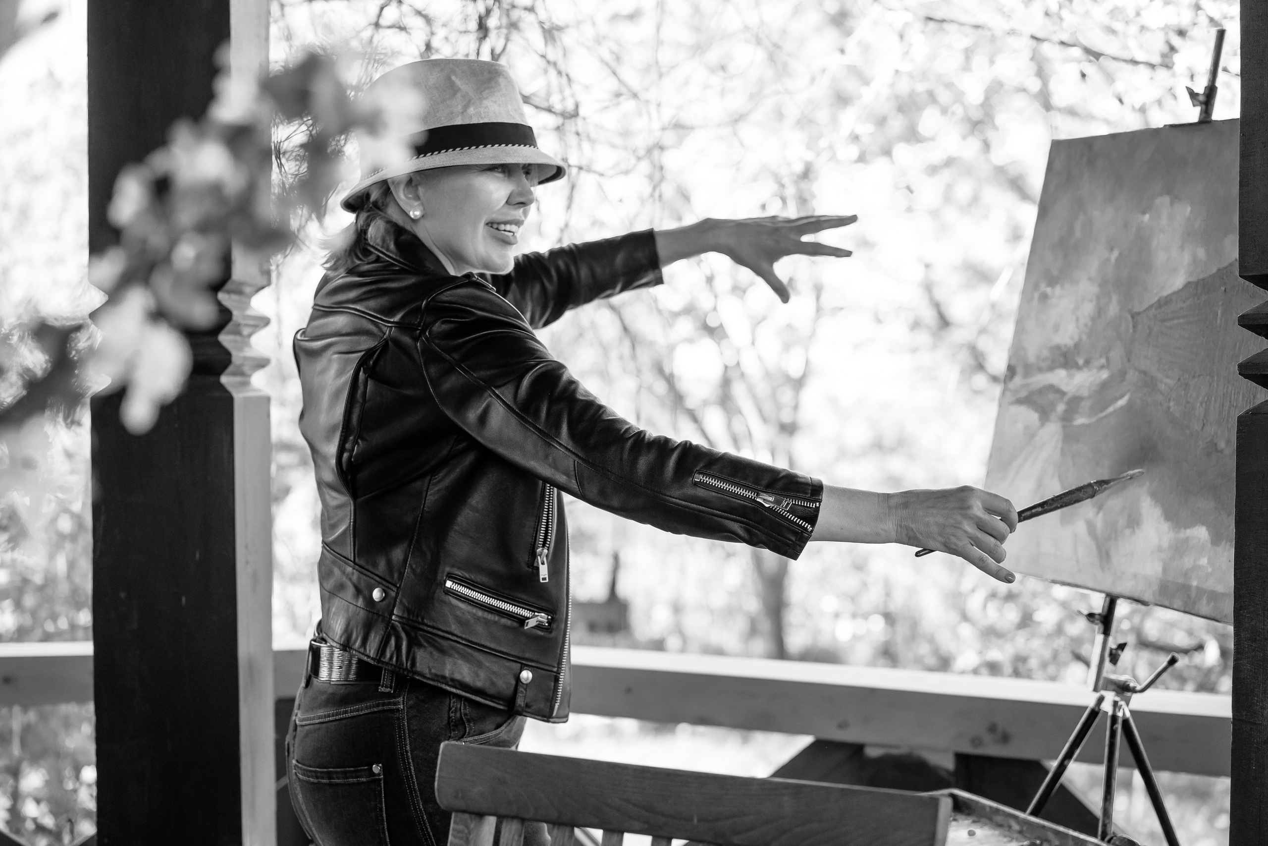 Съёмка художника в Бёхово. Лиза Фирстова — самый добрый фотограф