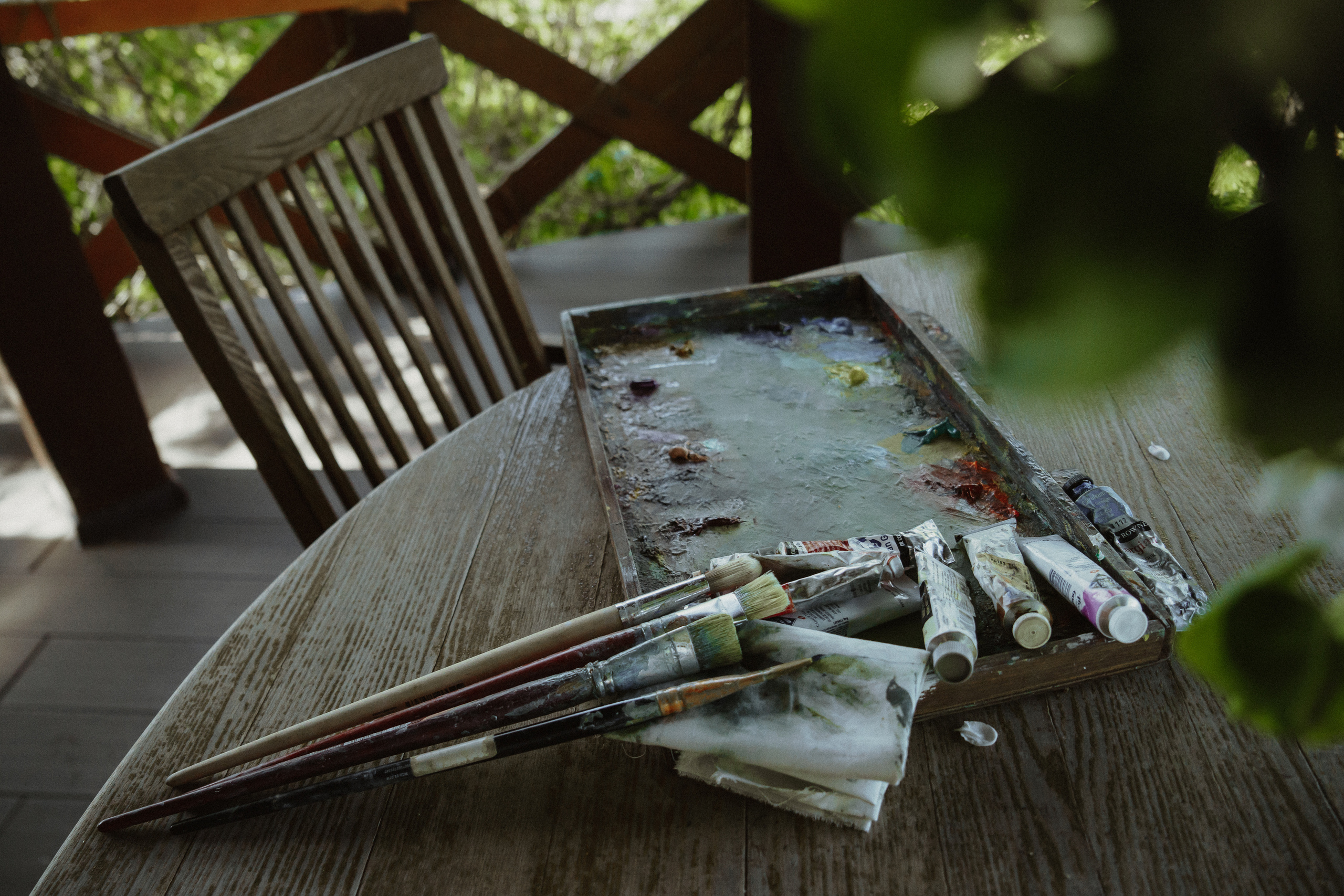 Съёмка художника в Бёхово. Лиза Фирстова — самый добрый фотограф