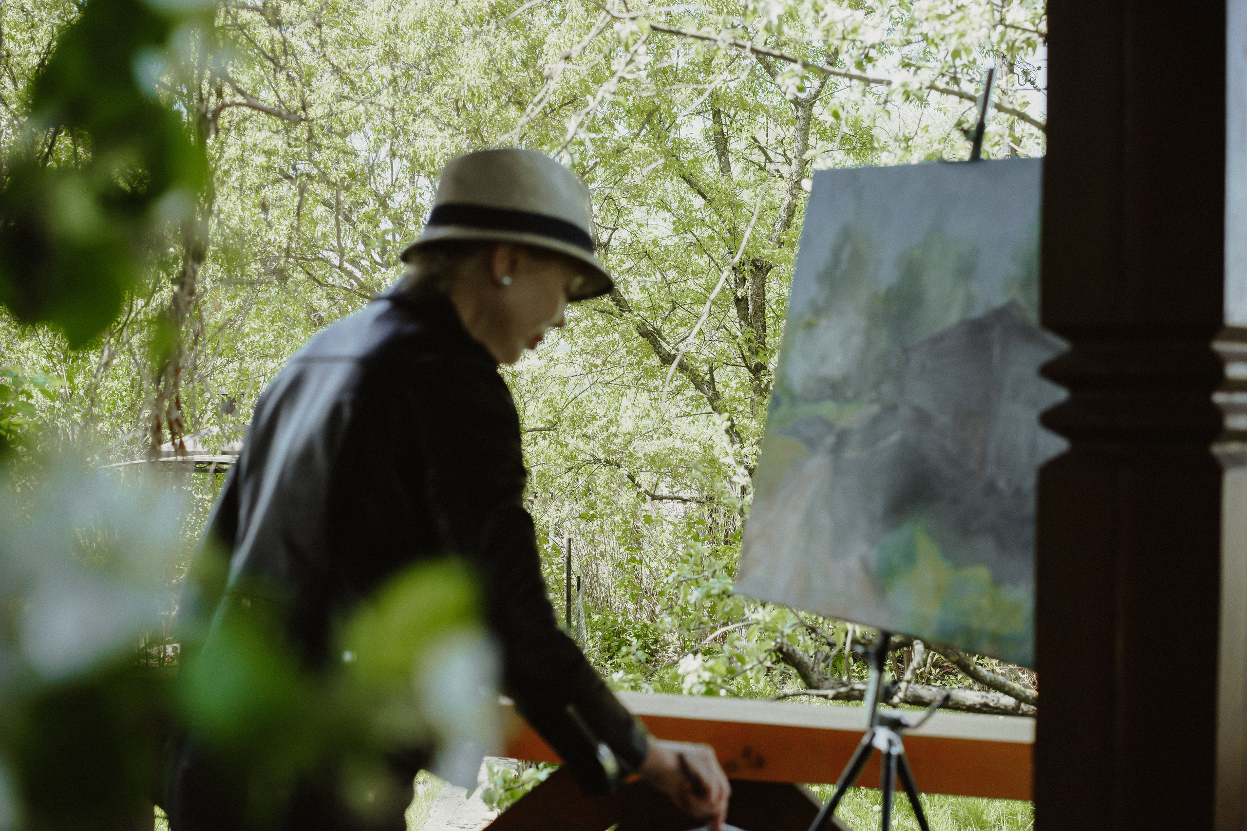 Съёмка художника в Бёхово. Лиза Фирстова — самый добрый фотограф