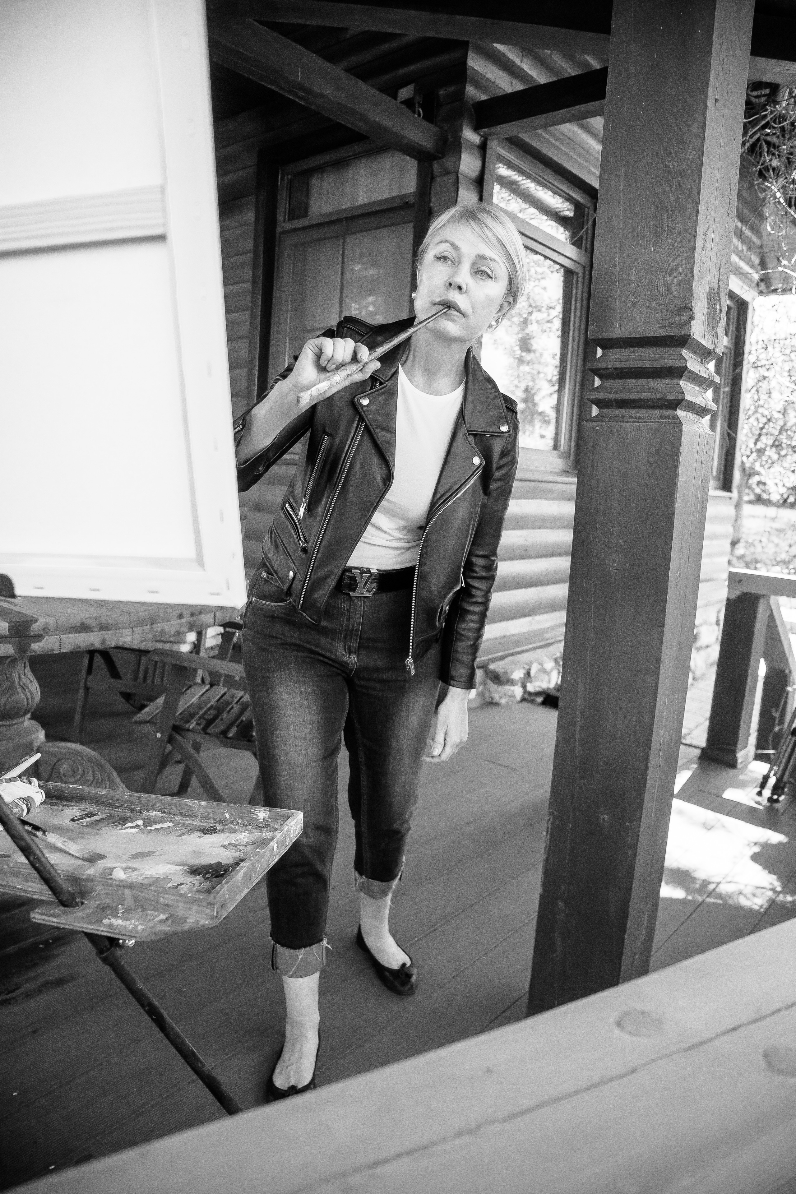 Съёмка художника в Бёхово. Лиза Фирстова — самый добрый фотограф