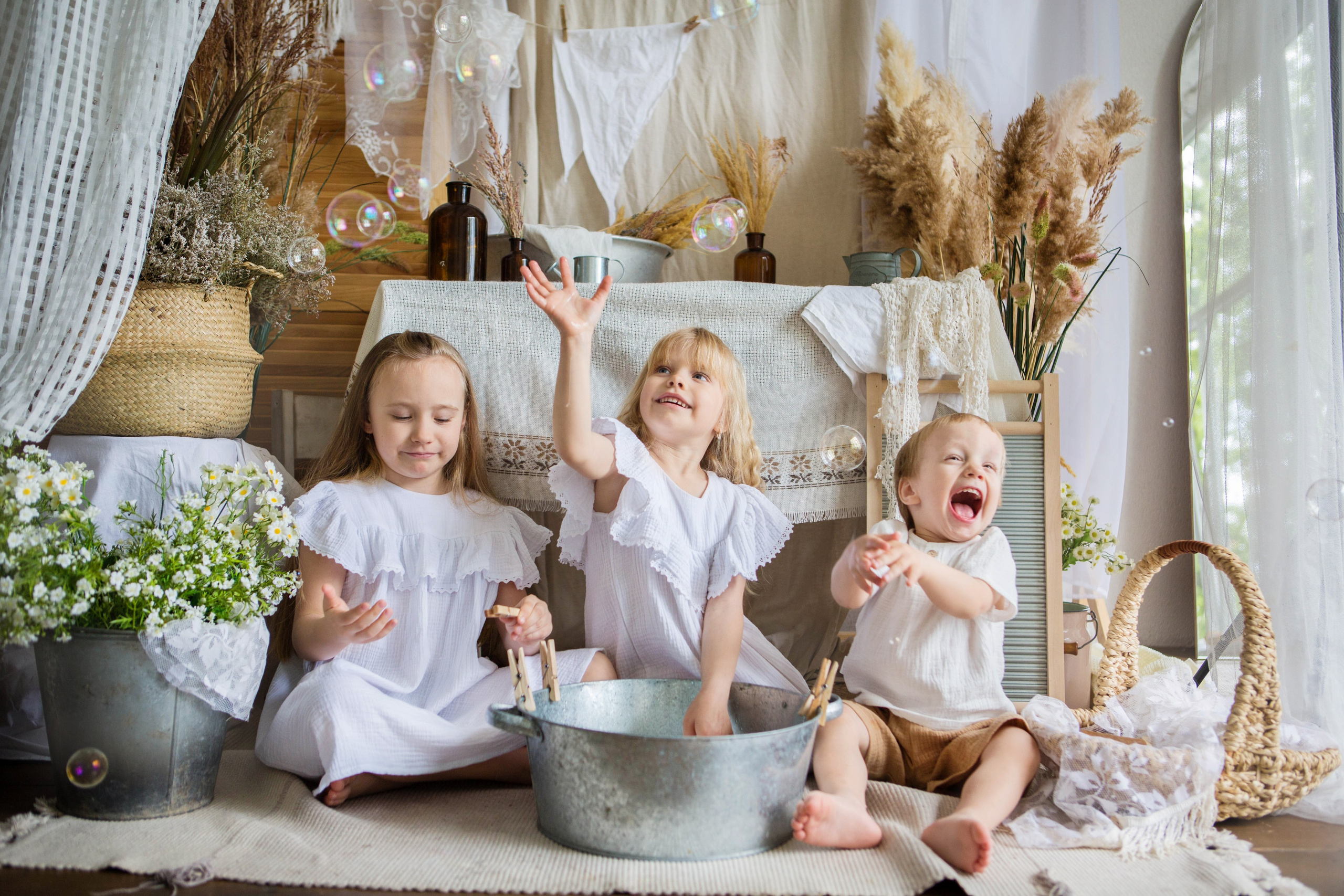 Стирка с утятами. Студия «Mestone». Свадебный семейный и детский фотограф в Краснодаре Карина Федоровская