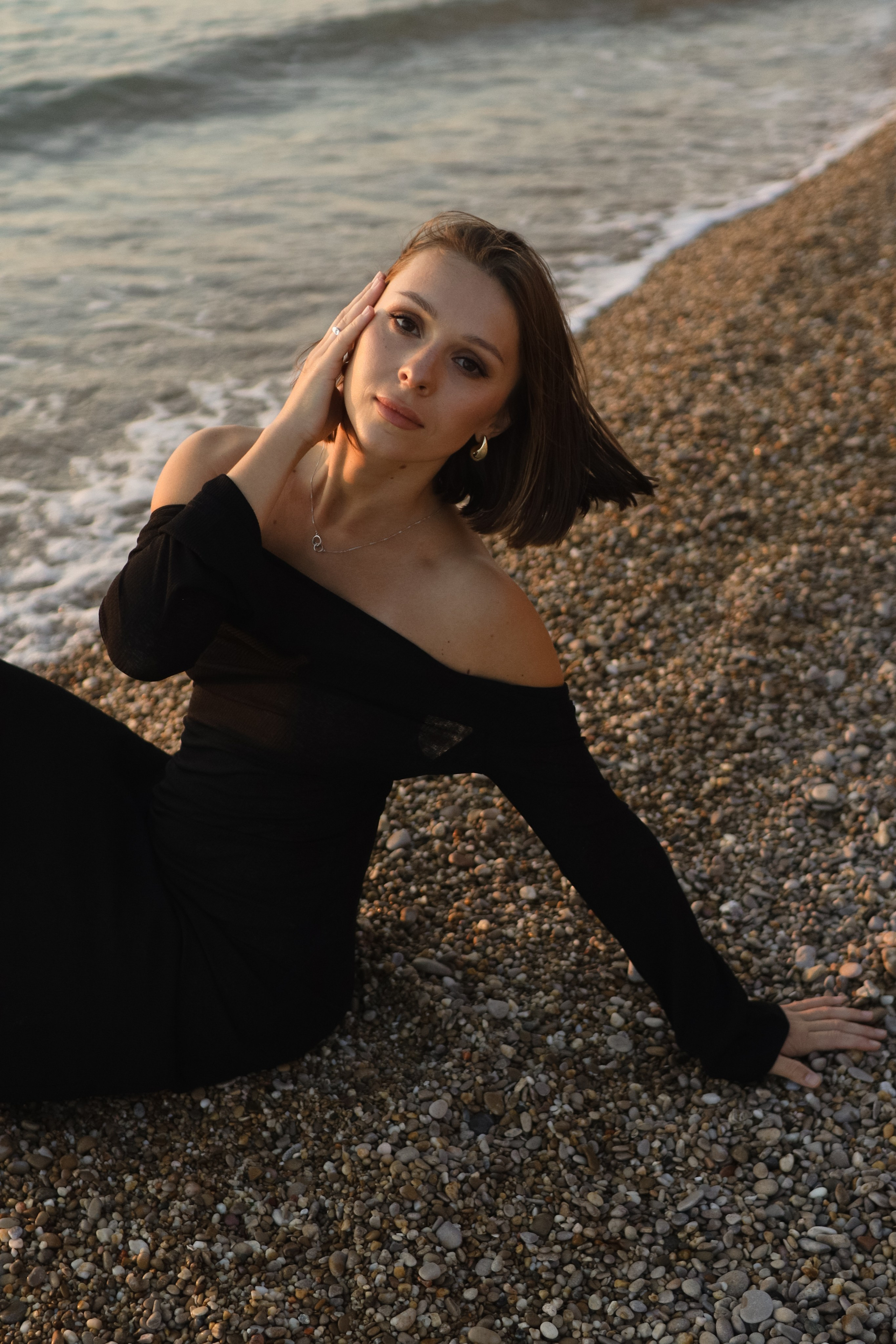 Ира | закат на море. Фотограф Карина Яковлева