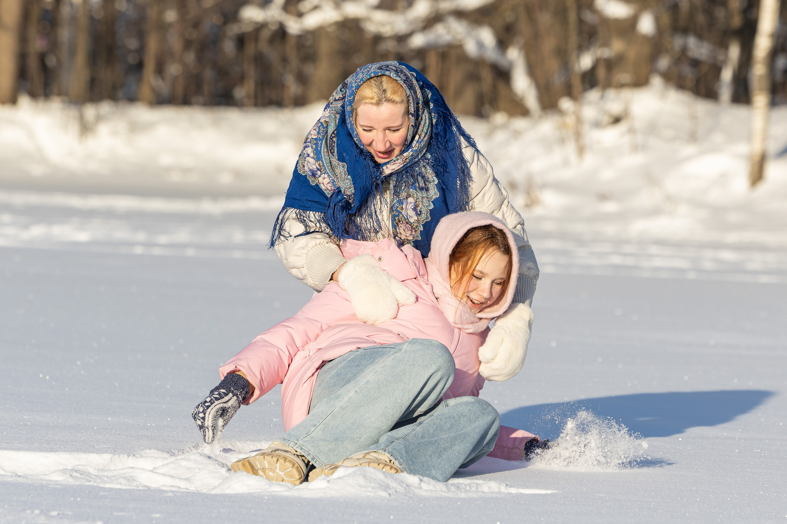 Олеся. Зимний фотосет. Фотограф Владимир Охрименко