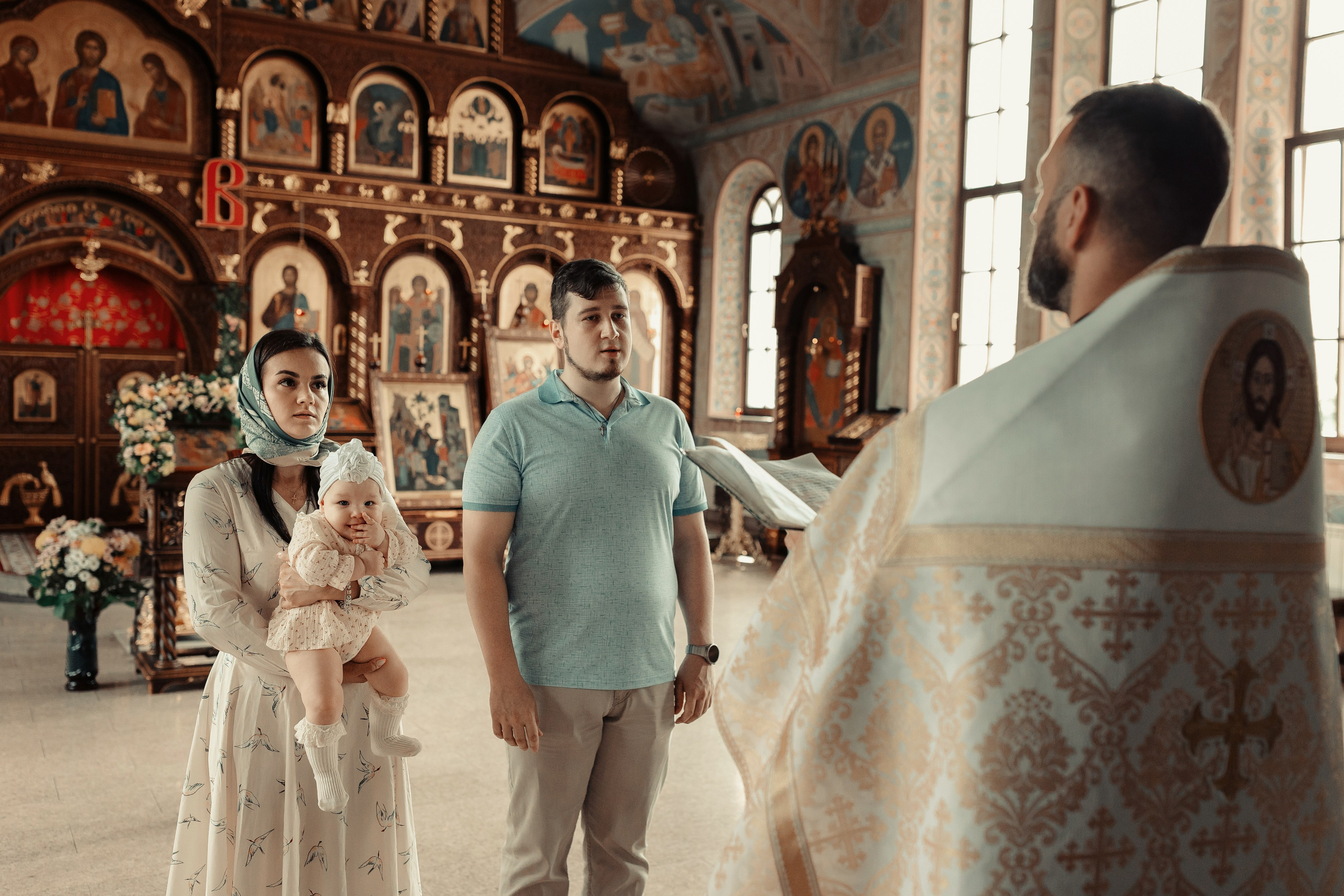 Фото съемка таинства крещения в Нижнем Новгороде. Алексей Шаров — свадебный и репортажный фотограф в Нижнем Новгороде