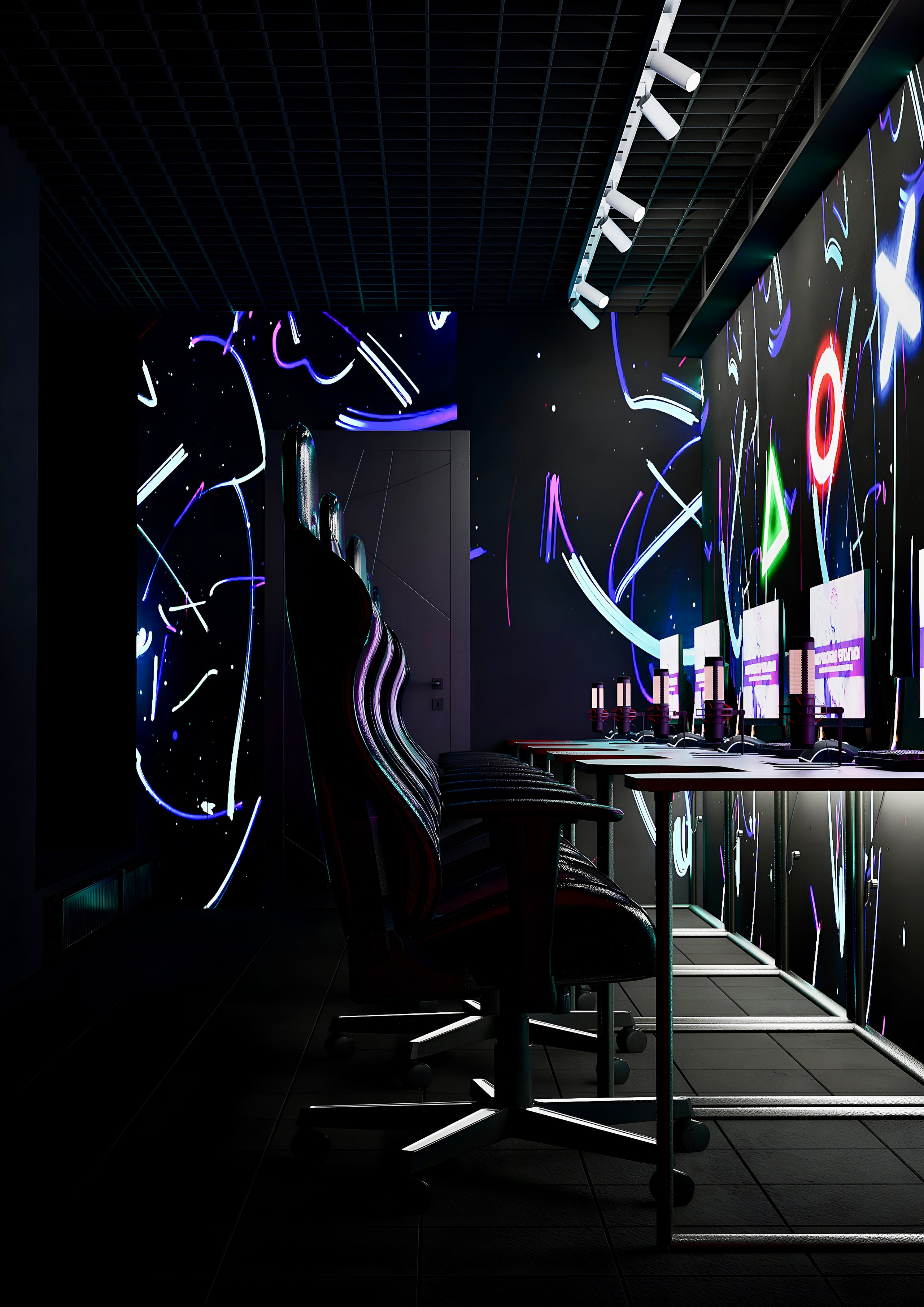 Компьютерный клуб «Soul Game» г. Санкт-Петербург. Батракова Наталья дизайнер интерьеров Санкт-Петербург Москва Архангель