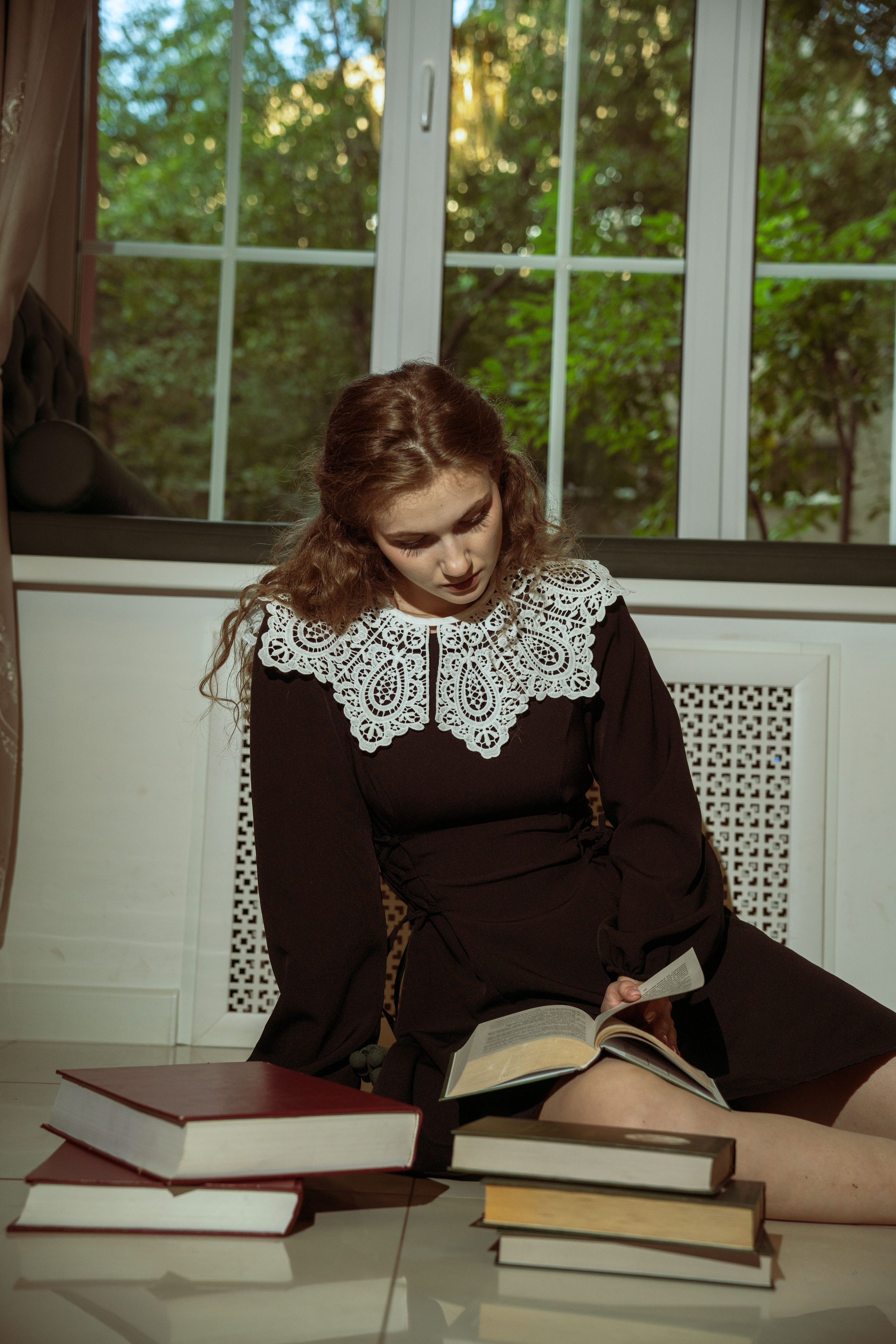 В библиотеке. Семейный фотограф в Омске Александра Яровикова