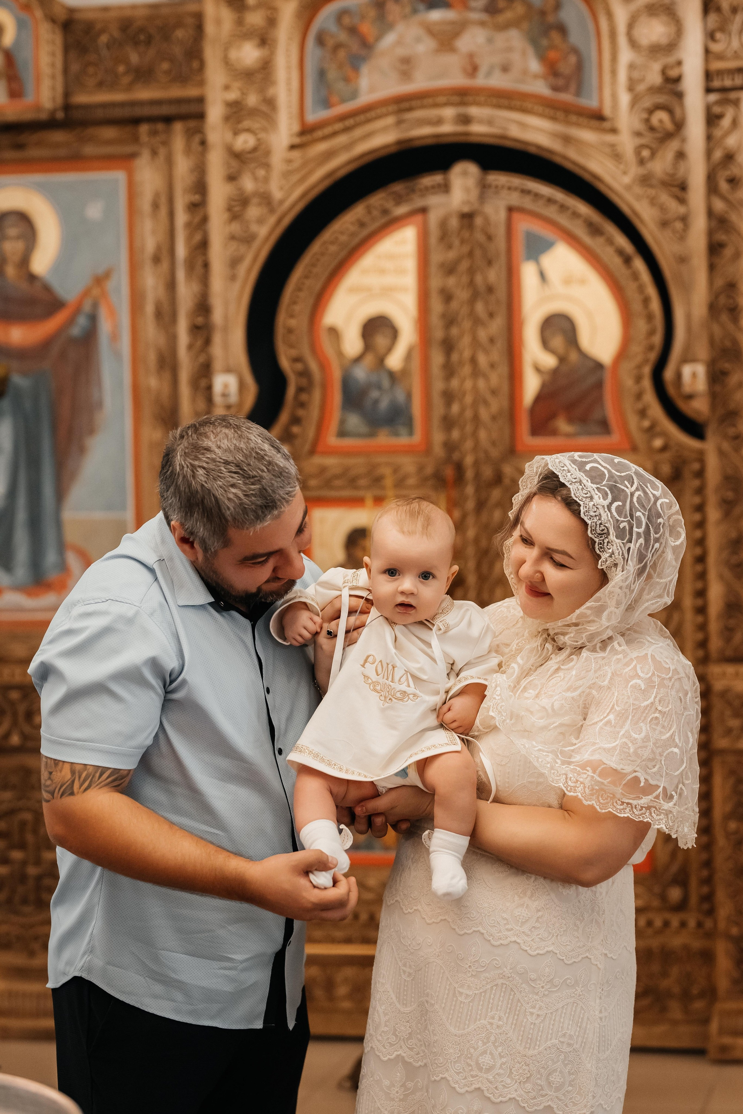 Крещение Ромы. Свадебный и семейный фотограф Яна Стражева. Волгоград, Москва