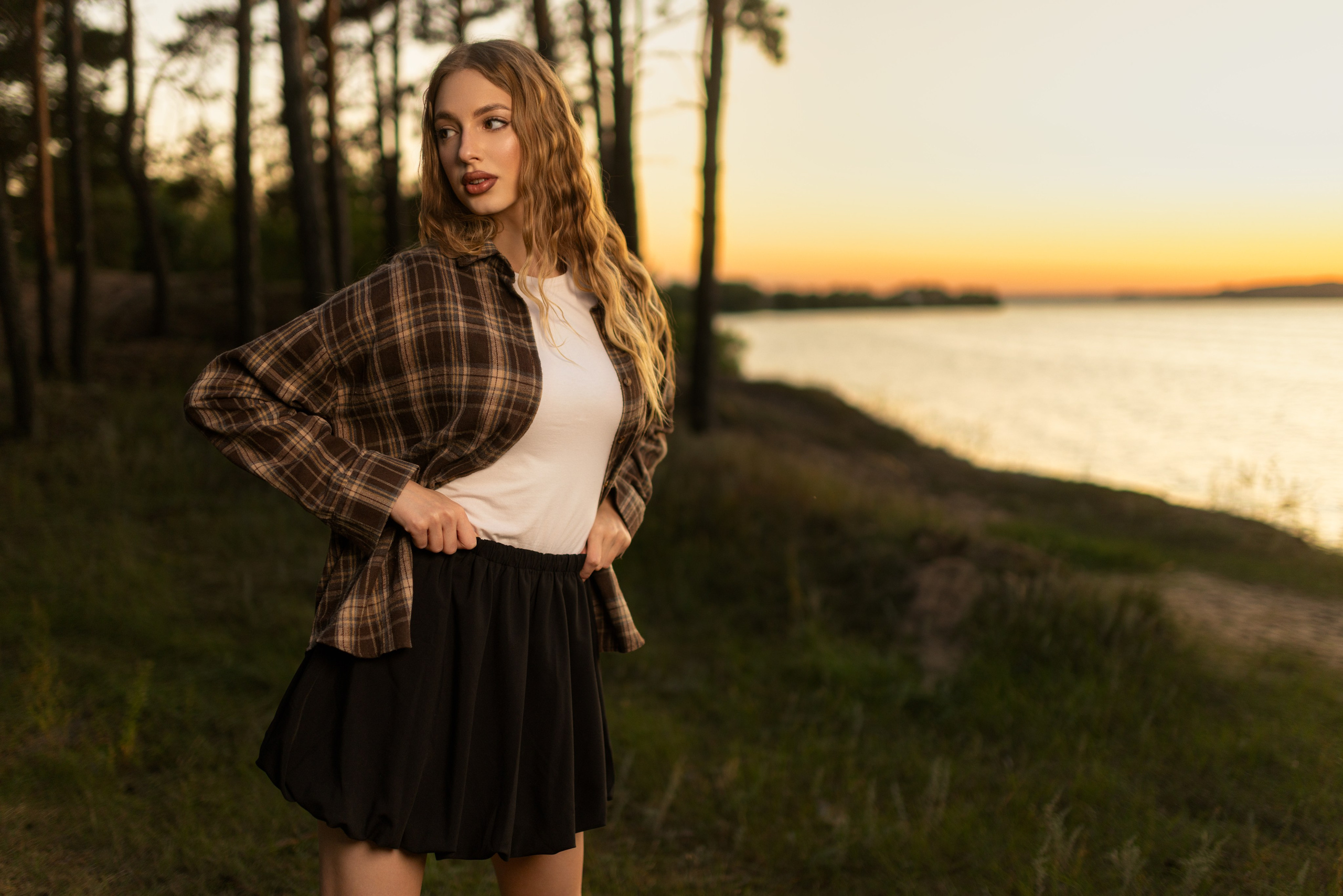 Вечерний фотосет с Ксенией на побережье с дополнительным светом для «себя». Дмитрий Шульгин, портретный фотограф в Воронеже