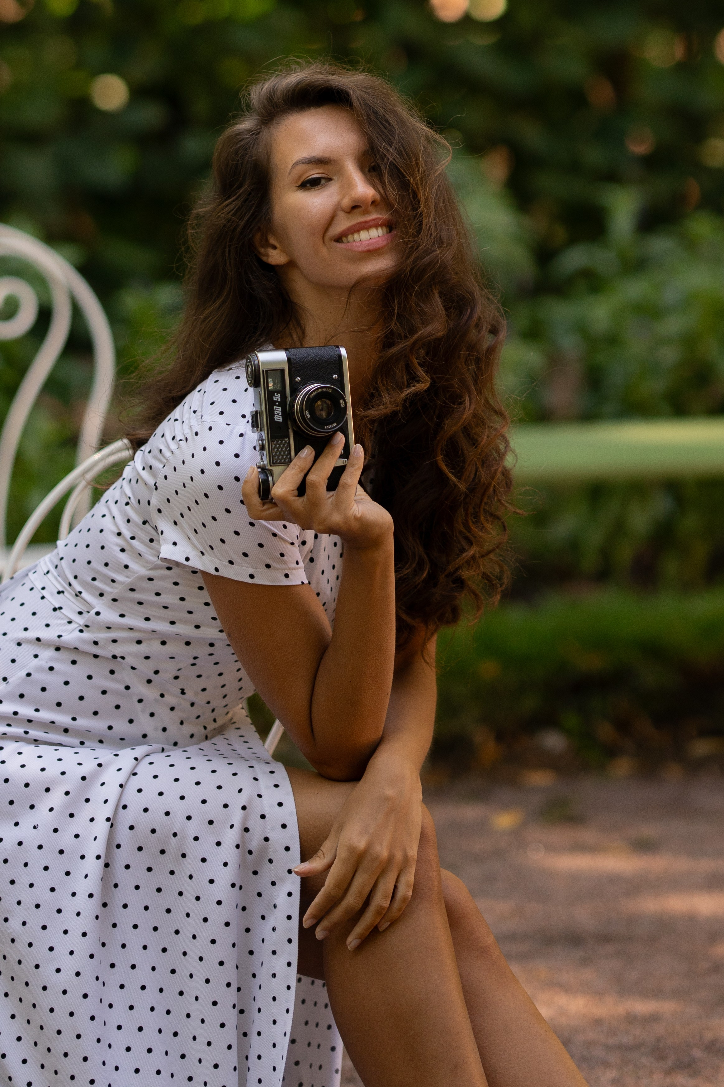 Виолетта в Летнем саду. Семейный и портретный фотограф в Санкт-Петербурге Татьяна Гримоть
